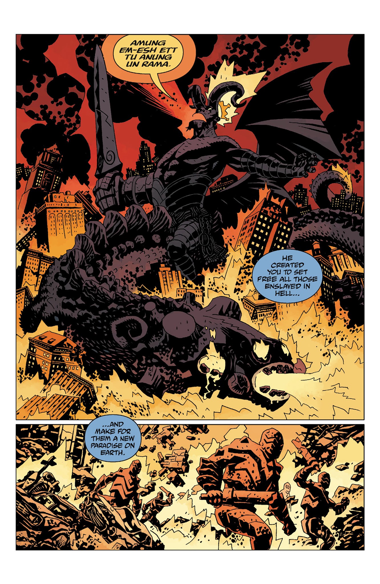 Read online Hellboy: The Wild Hunt comic -  Issue # TPB - 147