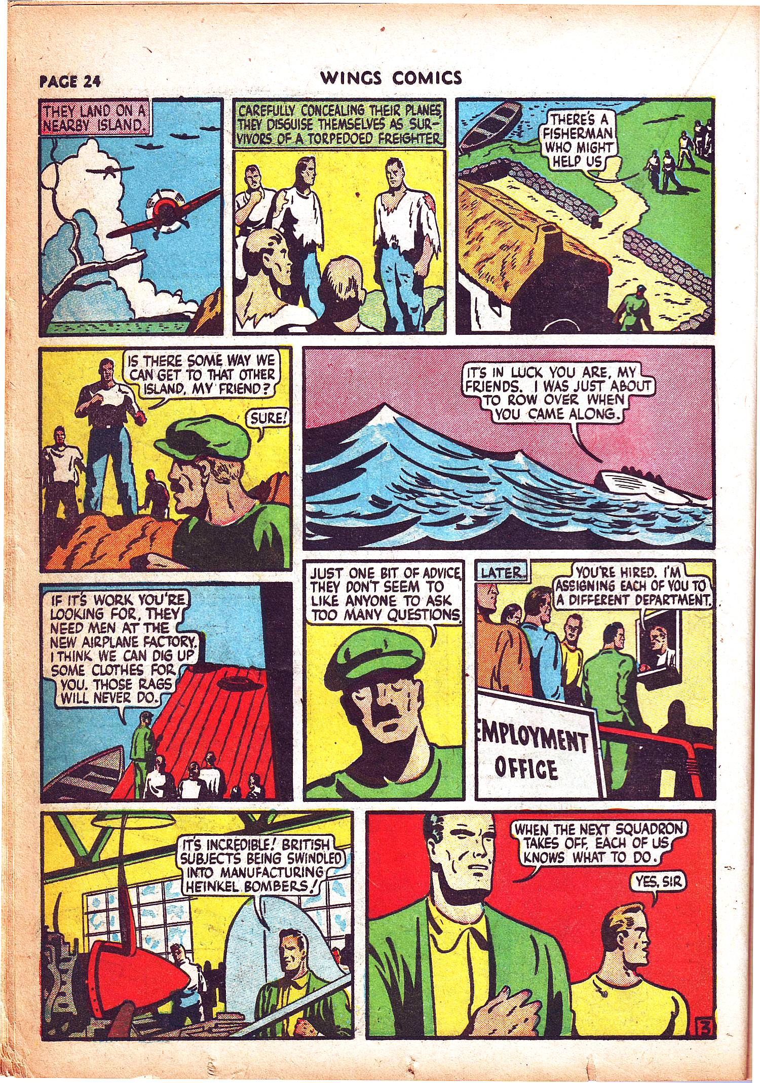 Read online Wings Comics comic -  Issue #3 - 26