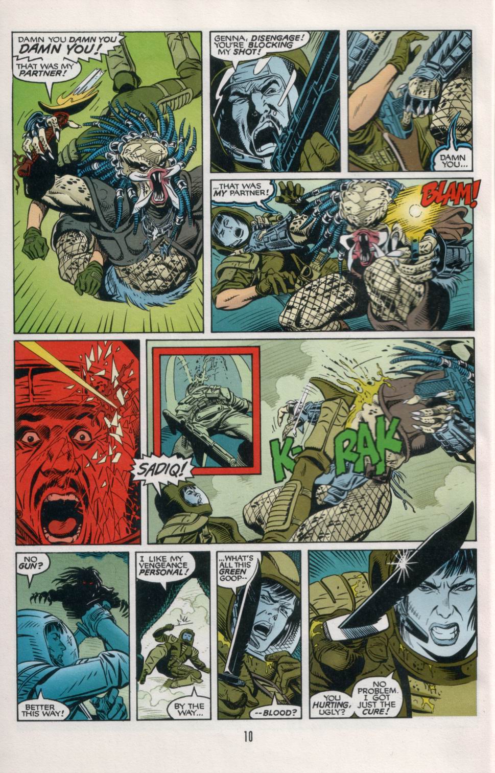Read online Aliens/Predator: The Deadliest of the Species comic -  Issue #6 - 12