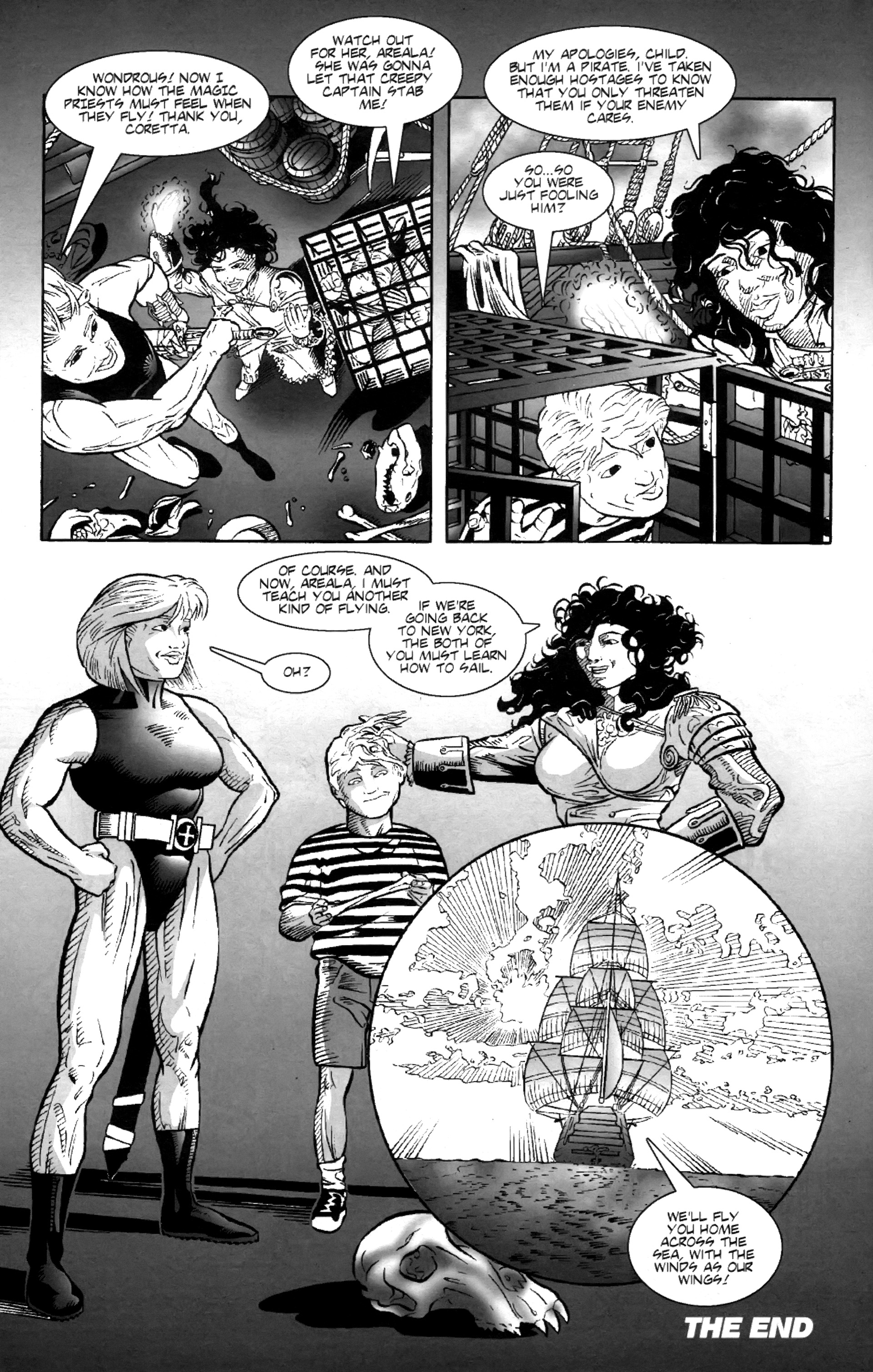 Read online Warrior Nun: Black & White comic -  Issue #2 - 18