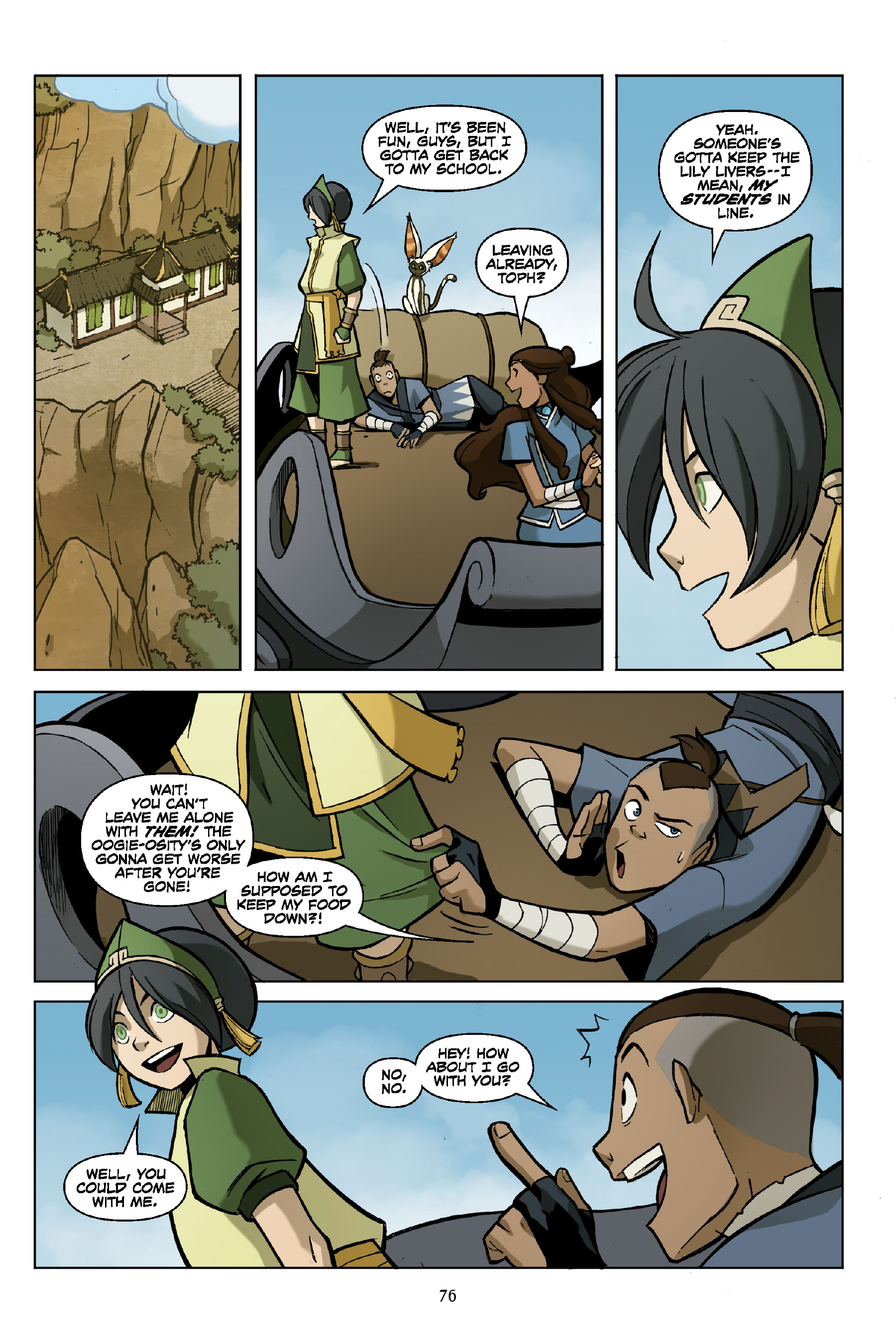 Read online Nickelodeon Avatar: The Last Airbender - The Promise comic -  Issue # _TPB Omnibus (Part 1) - 77