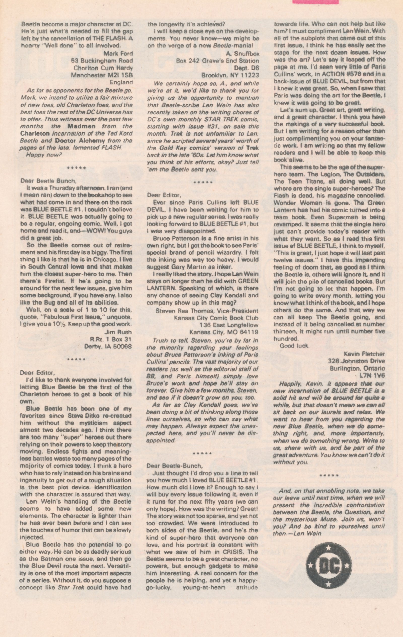 Read online Blue Beetle (1986) comic -  Issue #5 - 33