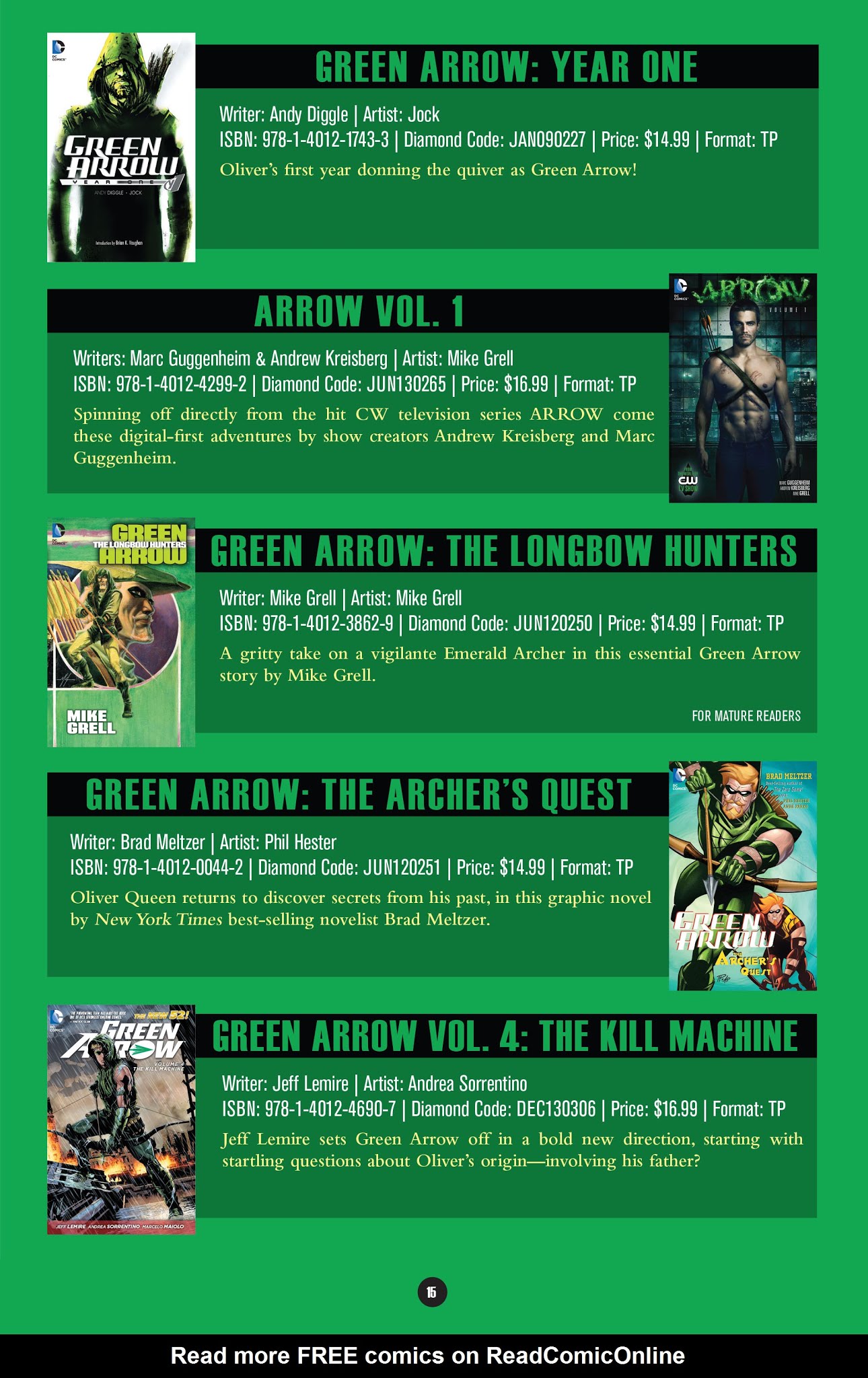 Read online DC Comics on TV: Fall 2014 Graphic Novel Primer comic -  Issue # Full - 16