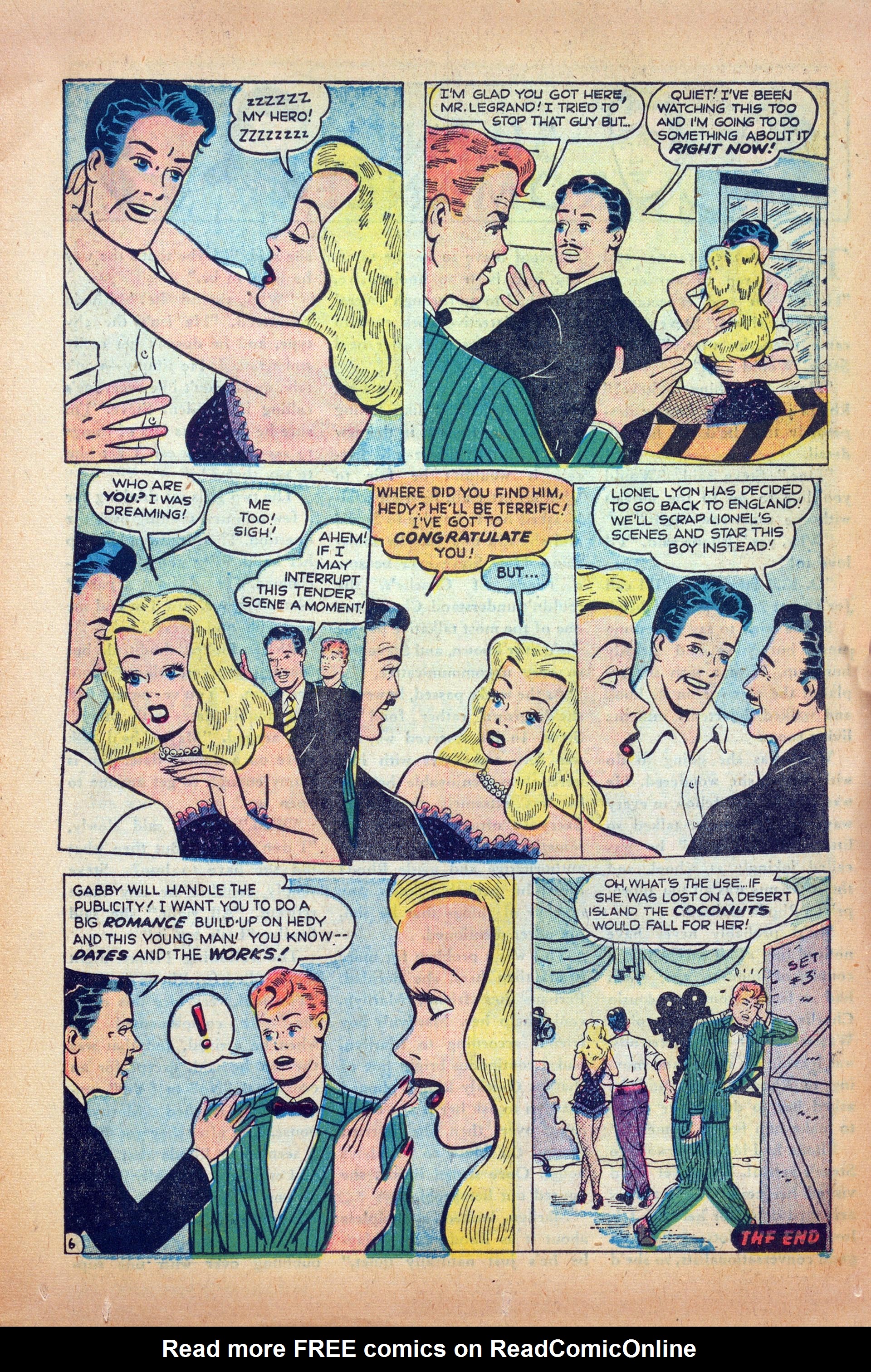 Read online Hedy Of Hollywood Comics comic -  Issue #38 - 17