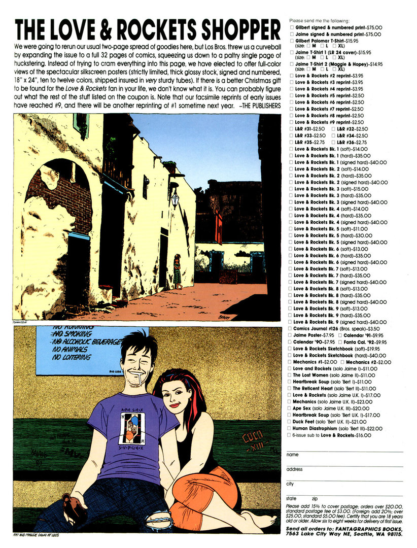 Read online Love and Rockets (1982) comic -  Issue #36 - 35