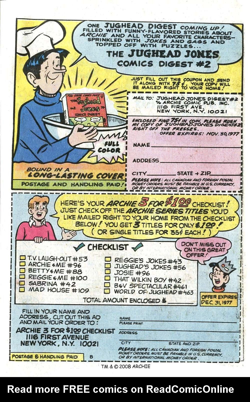 Read online Jughead (1965) comic -  Issue #268 - 27