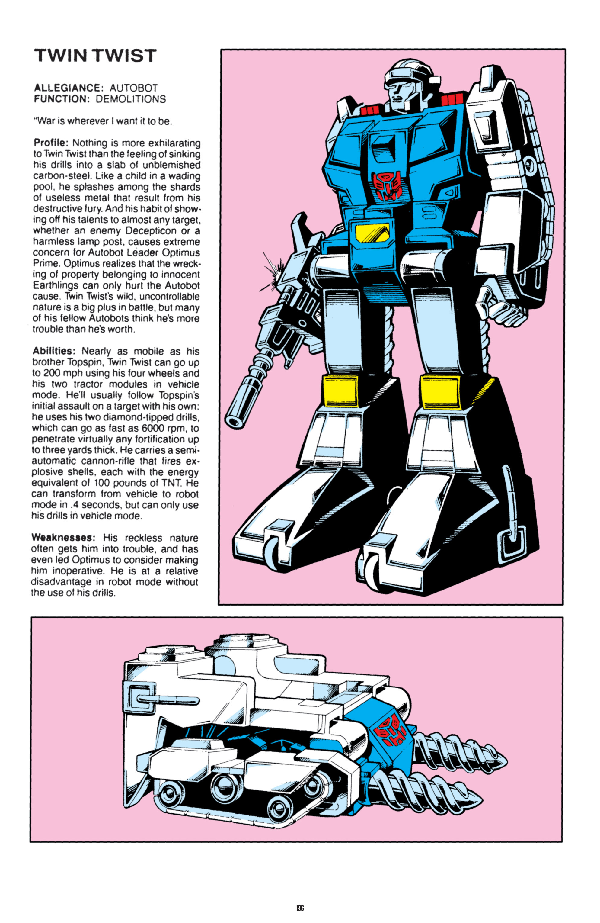 Read online The Transformers Classics comic -  Issue # TPB 8 - 193