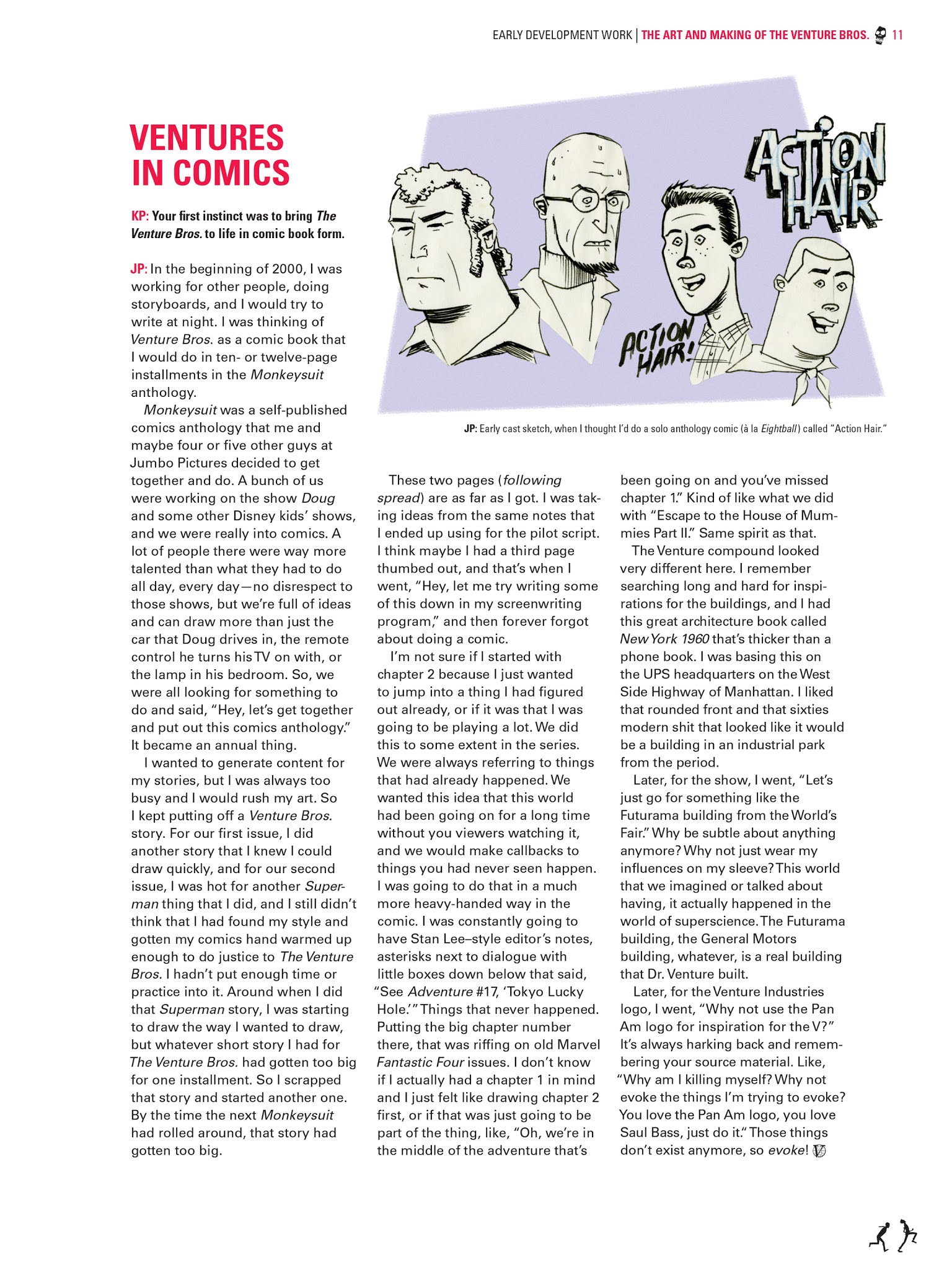 Read online Go Team Venture!: The Art and Making of The Venture Bros. comic -  Issue # TPB (Part 1) - 11