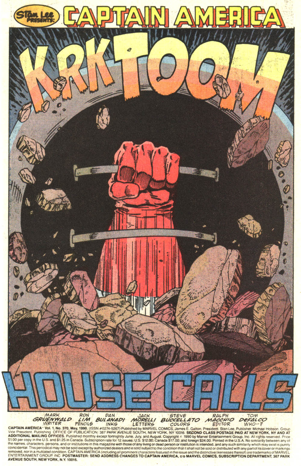 Read online Captain America (1968) comic -  Issue #370 - 2