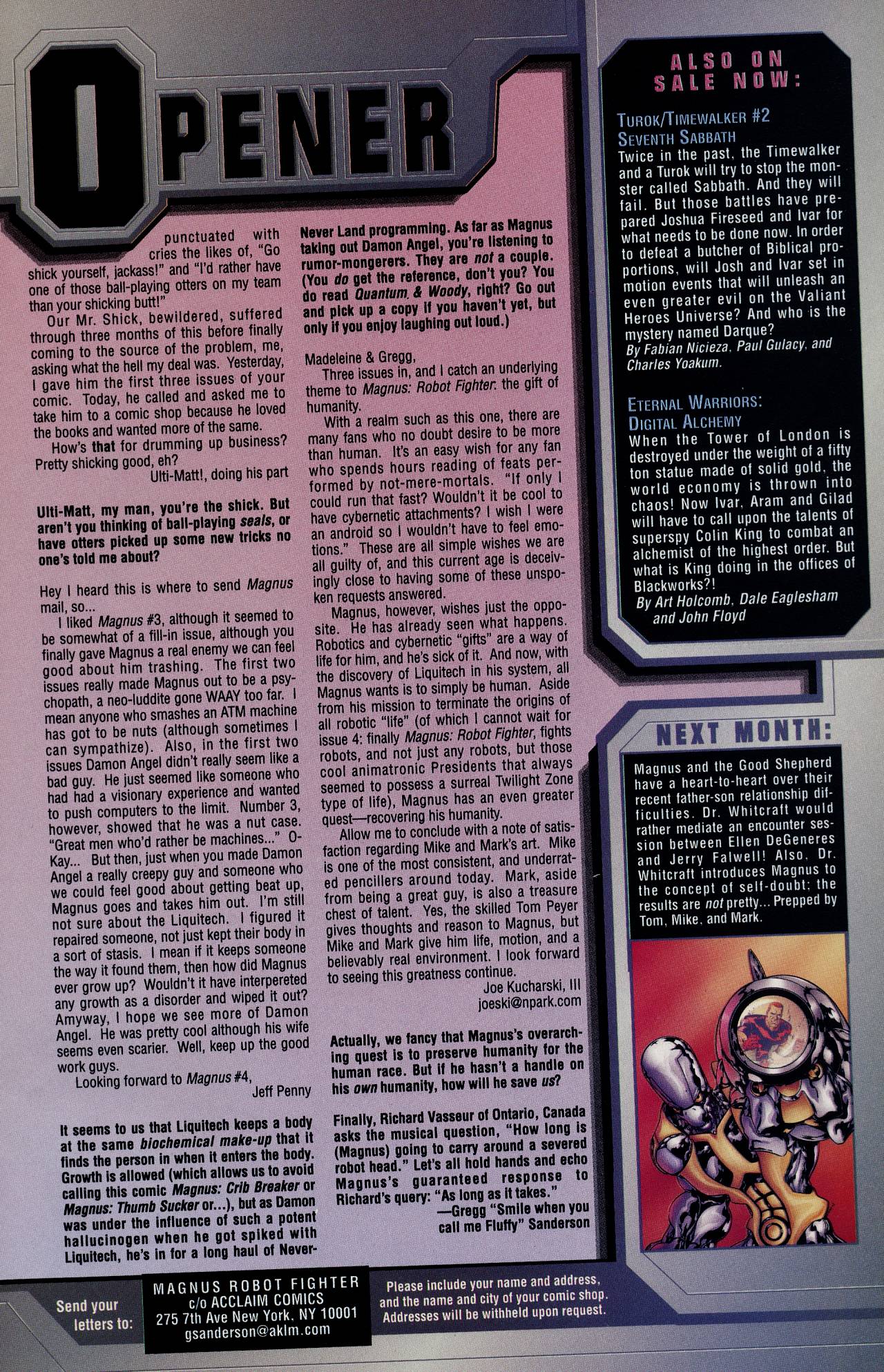 Read online Magnus Robot Fighter (1997) comic -  Issue #5 - 23
