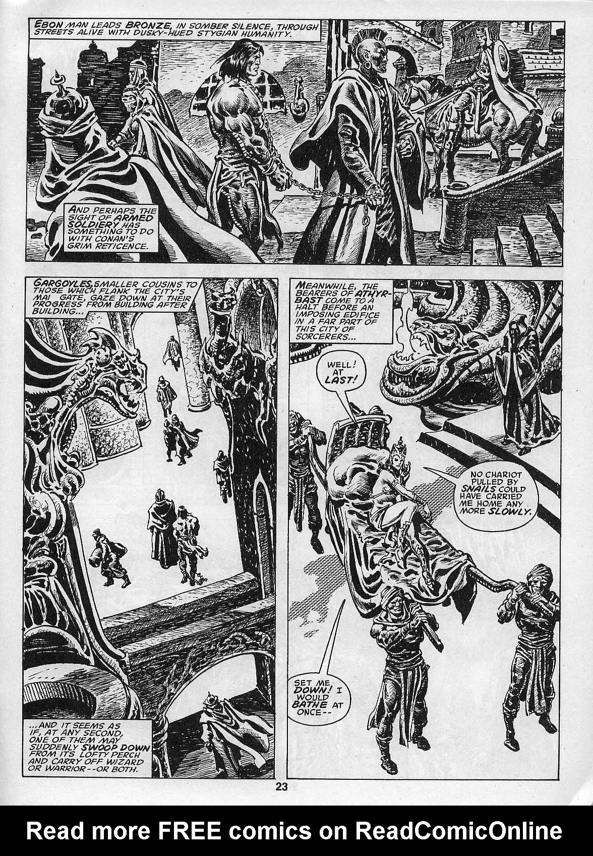 Read online The Savage Sword Of Conan comic -  Issue #205 - 25