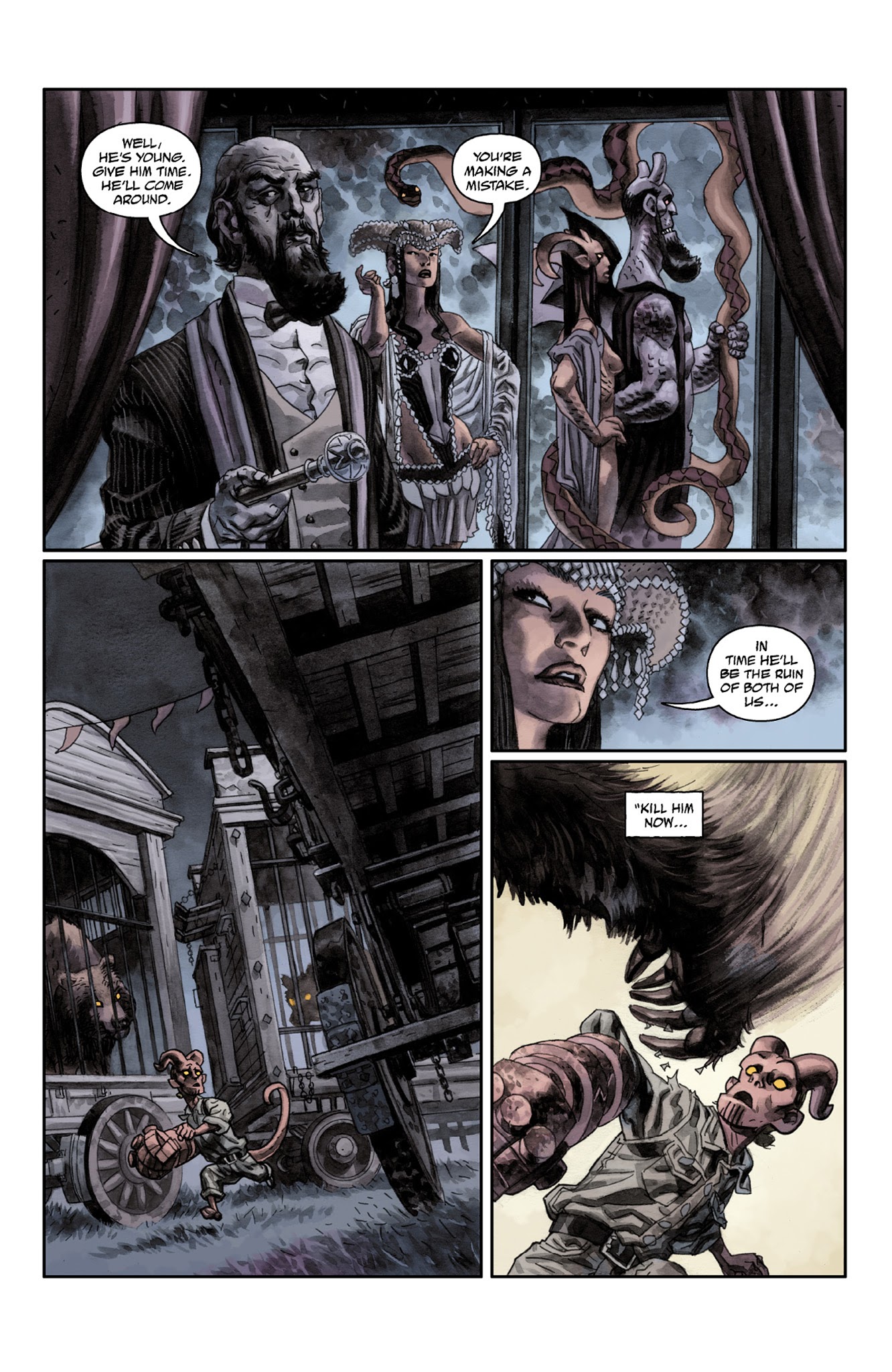 Read online Hellboy: The Midnight Circus comic -  Issue # TPB - 44
