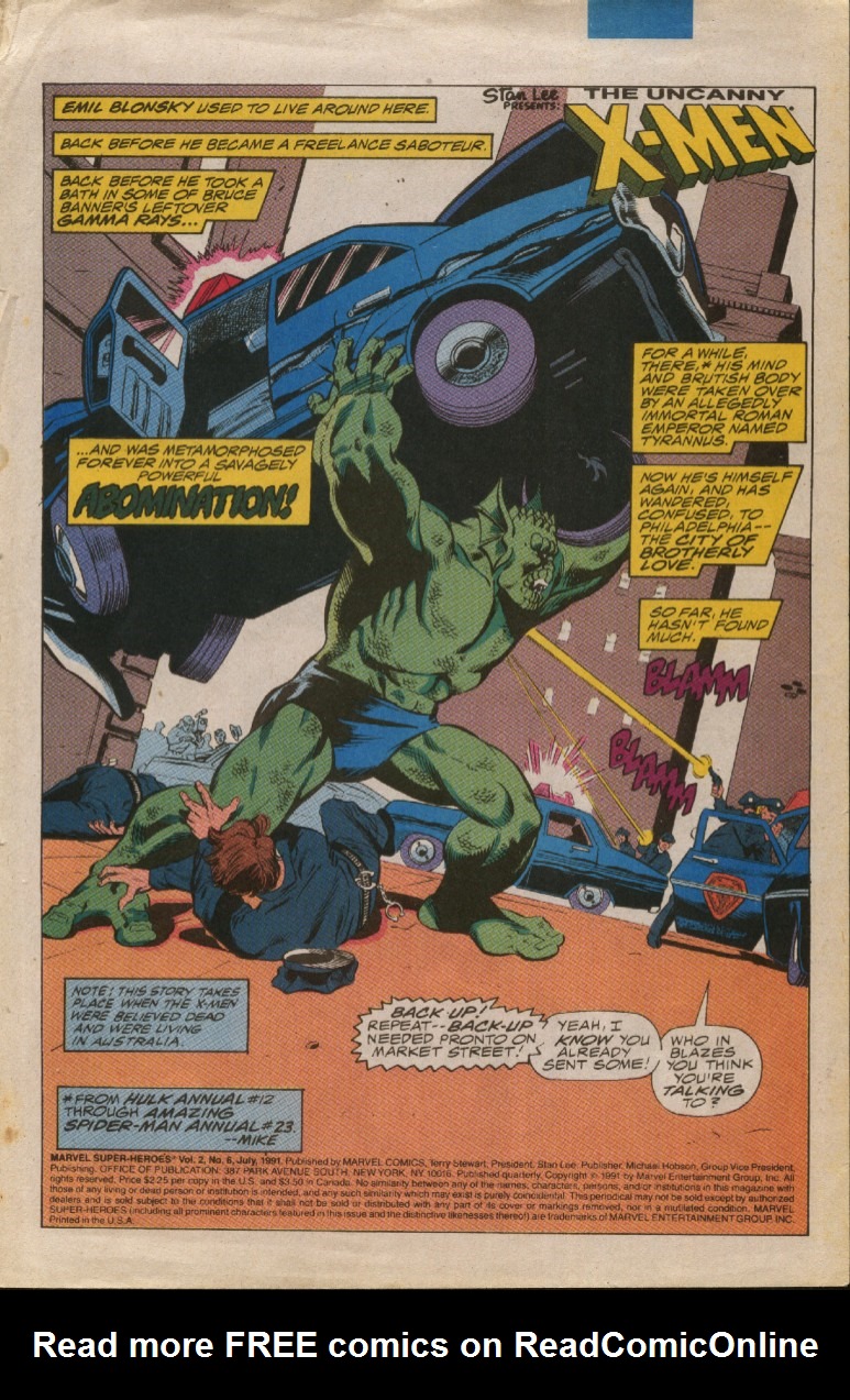 Read online Marvel Super-Heroes (1990) comic -  Issue #6 - 2