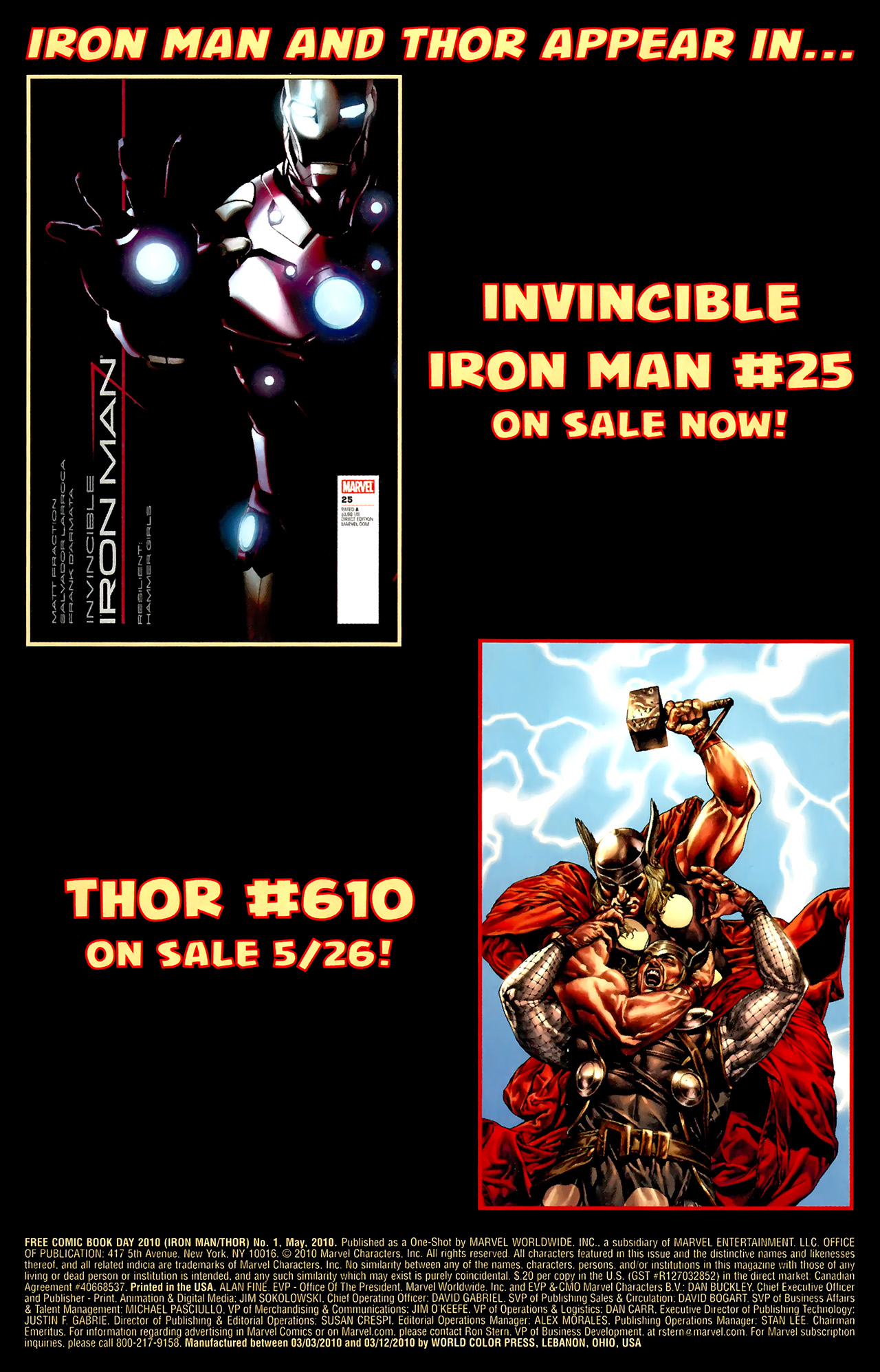Read online Free Comic Book Day 2010 (Iron Man/Thor) comic -  Issue # Full - 34