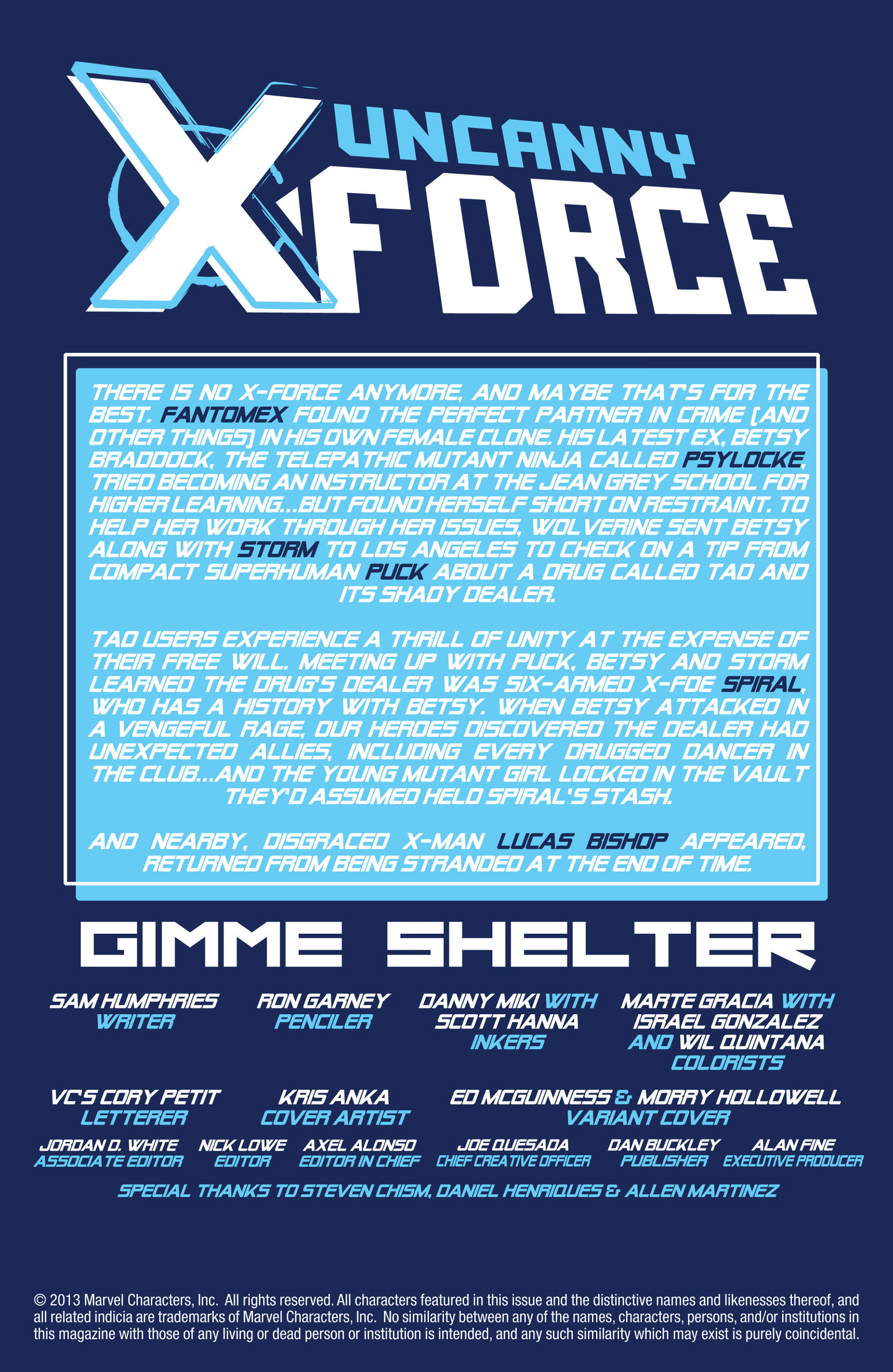 Read online Uncanny X-Force (2013) comic -  Issue #2 - 2