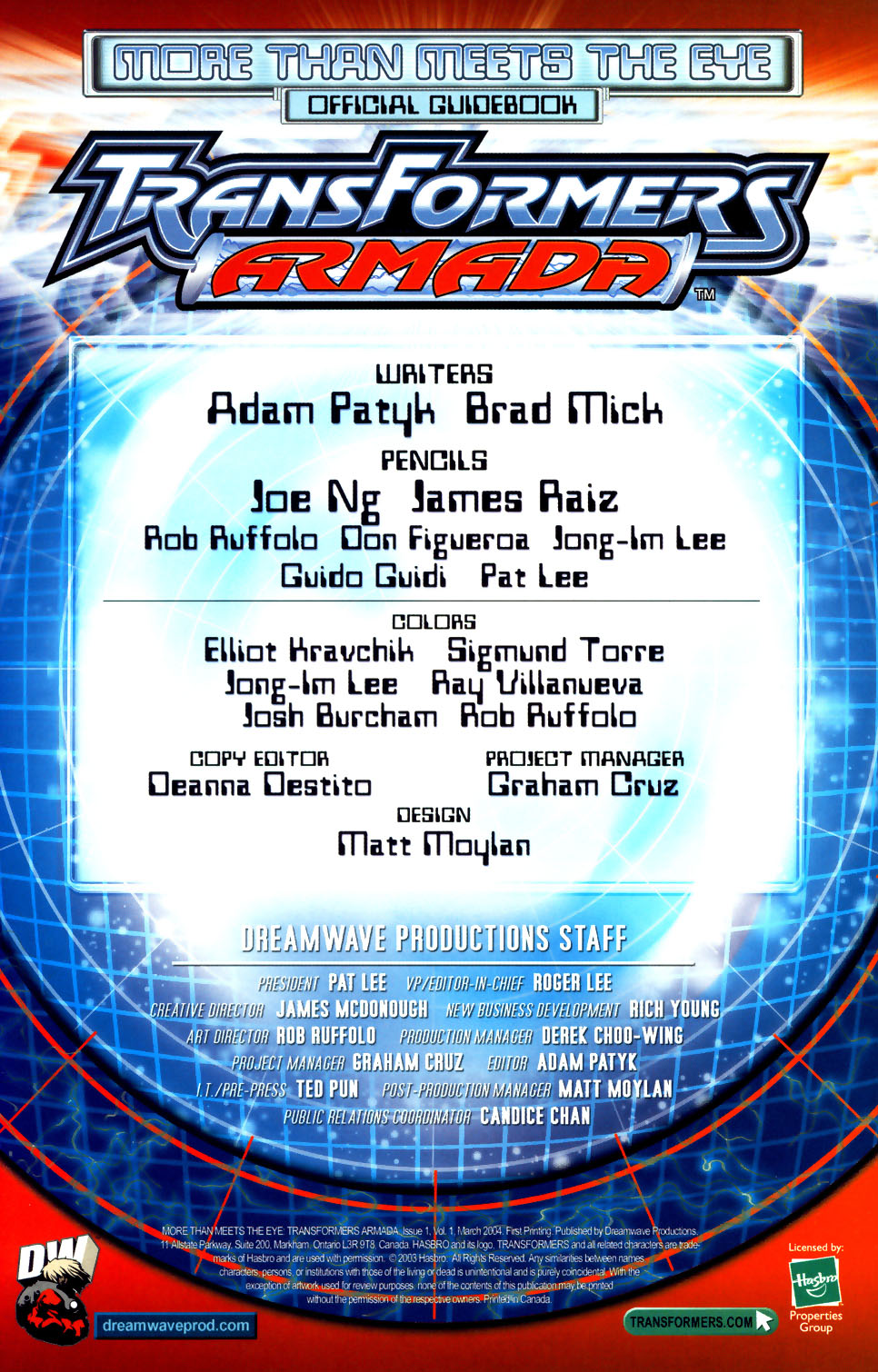 Read online More Than Meets The Eye: Transformers Armada comic -  Issue #1 - 2