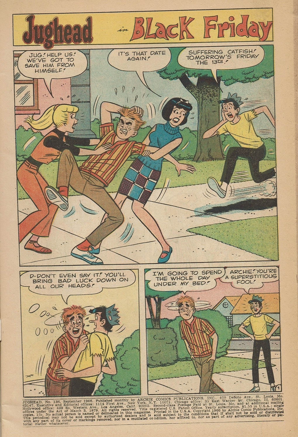 Read online Jughead (1965) comic -  Issue #136 - 3