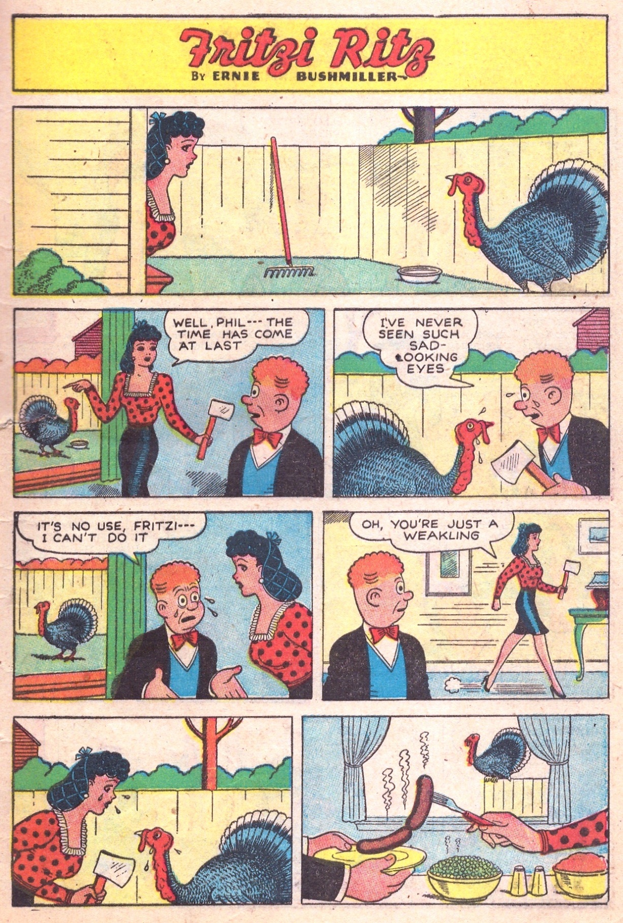 Read online Fritzi Ritz (1948) comic -  Issue #1 - 9