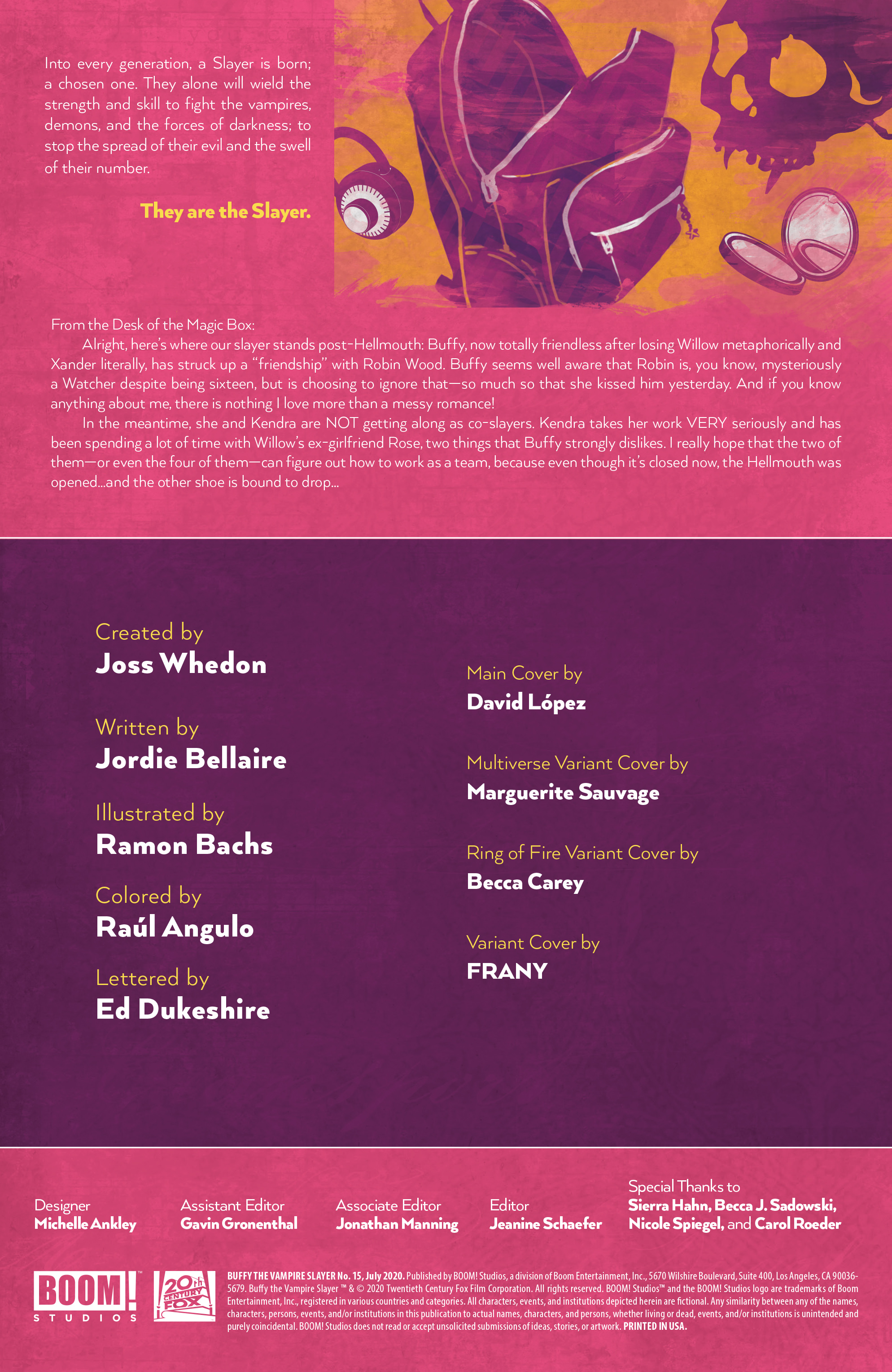 Read online Buffy the Vampire Slayer comic -  Issue #15 - 2