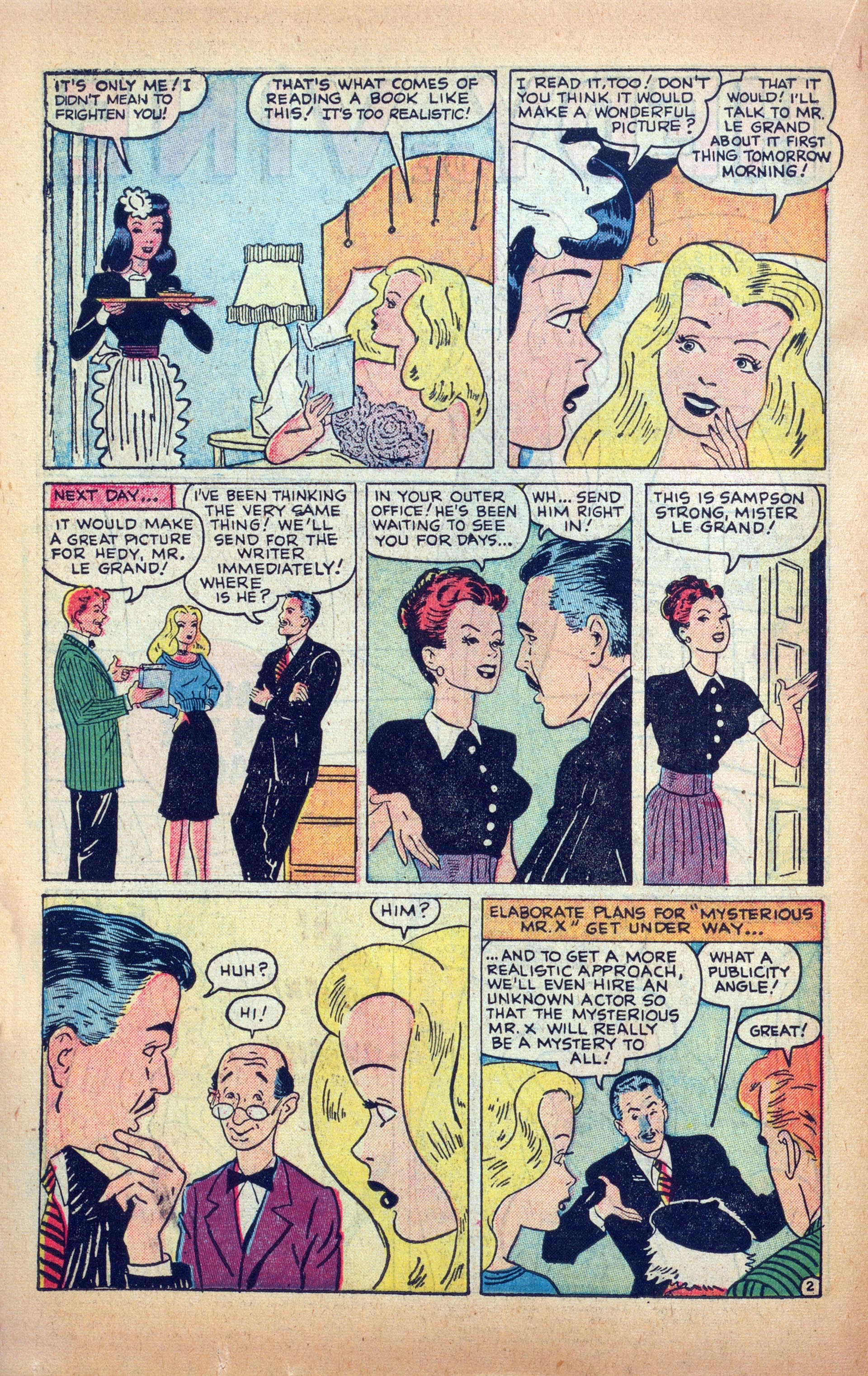 Read online Hedy Of Hollywood Comics comic -  Issue #38 - 30