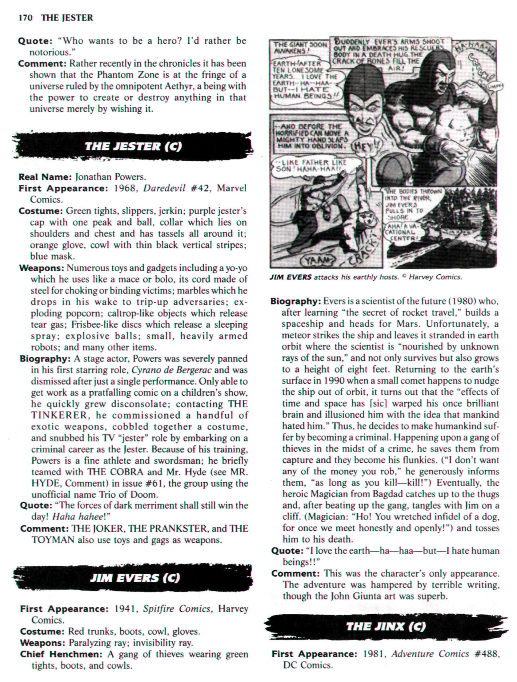 Read online The Encyclopedia of Super Villains comic -  Issue # TPB (Part 1) - 196