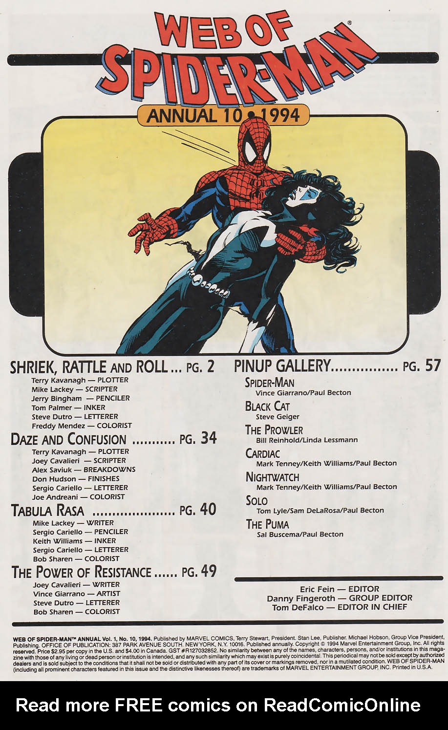 Read online Web of Spider-Man (1985) comic -  Issue # _Annual 10 - 2