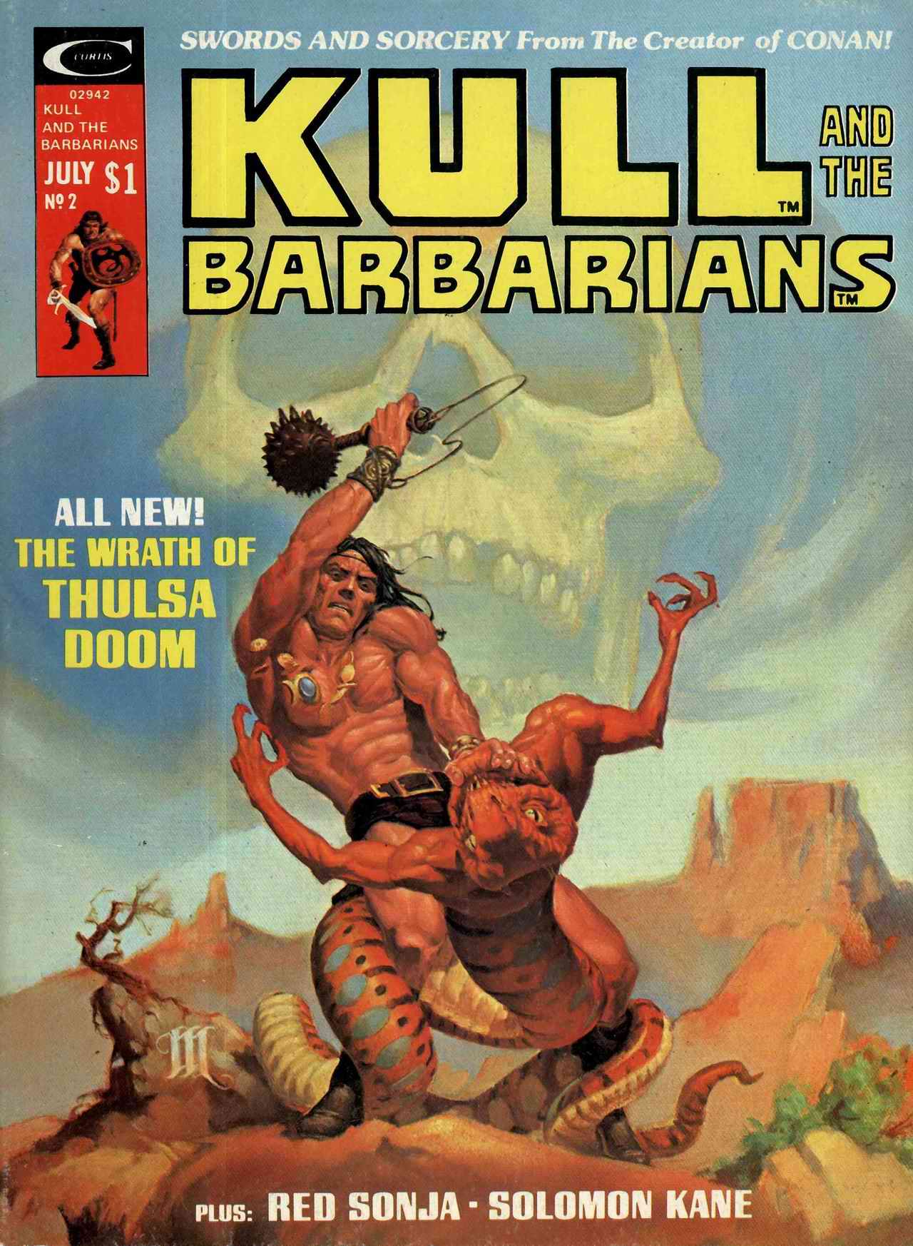 Read online Kull and the Barbarians comic -  Issue #2 - 1