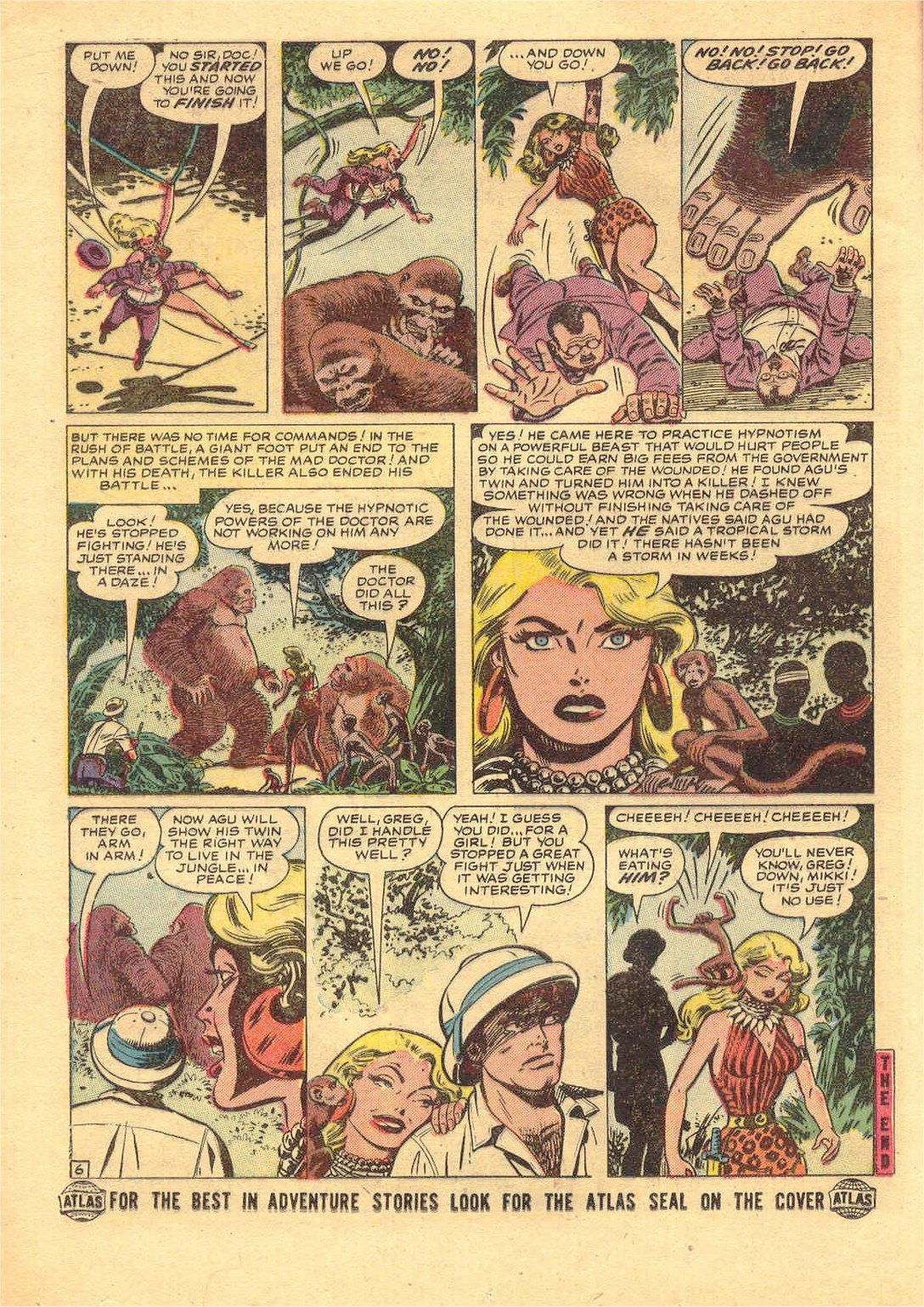 Read online Lorna, The Jungle Girl comic -  Issue #9 - 16