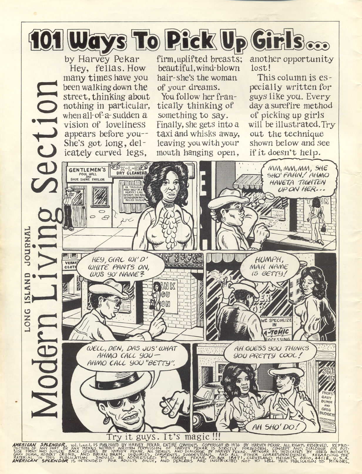 Read online American Splendor (1976) comic -  Issue #1 - 3