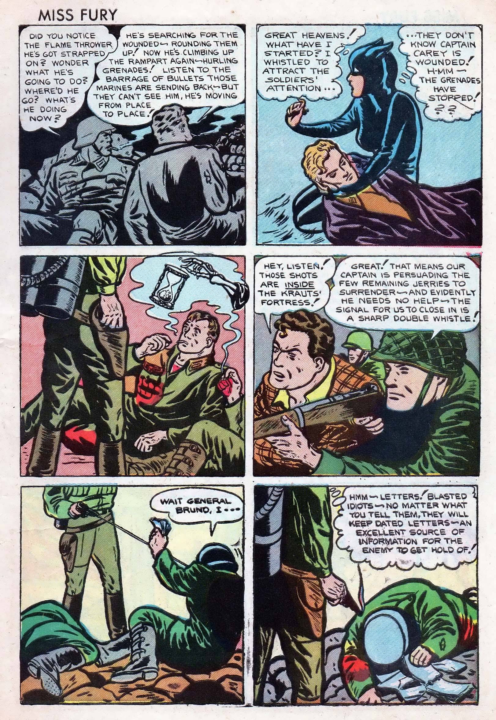 Read online Miss Fury (1942) comic -  Issue #5 - 7