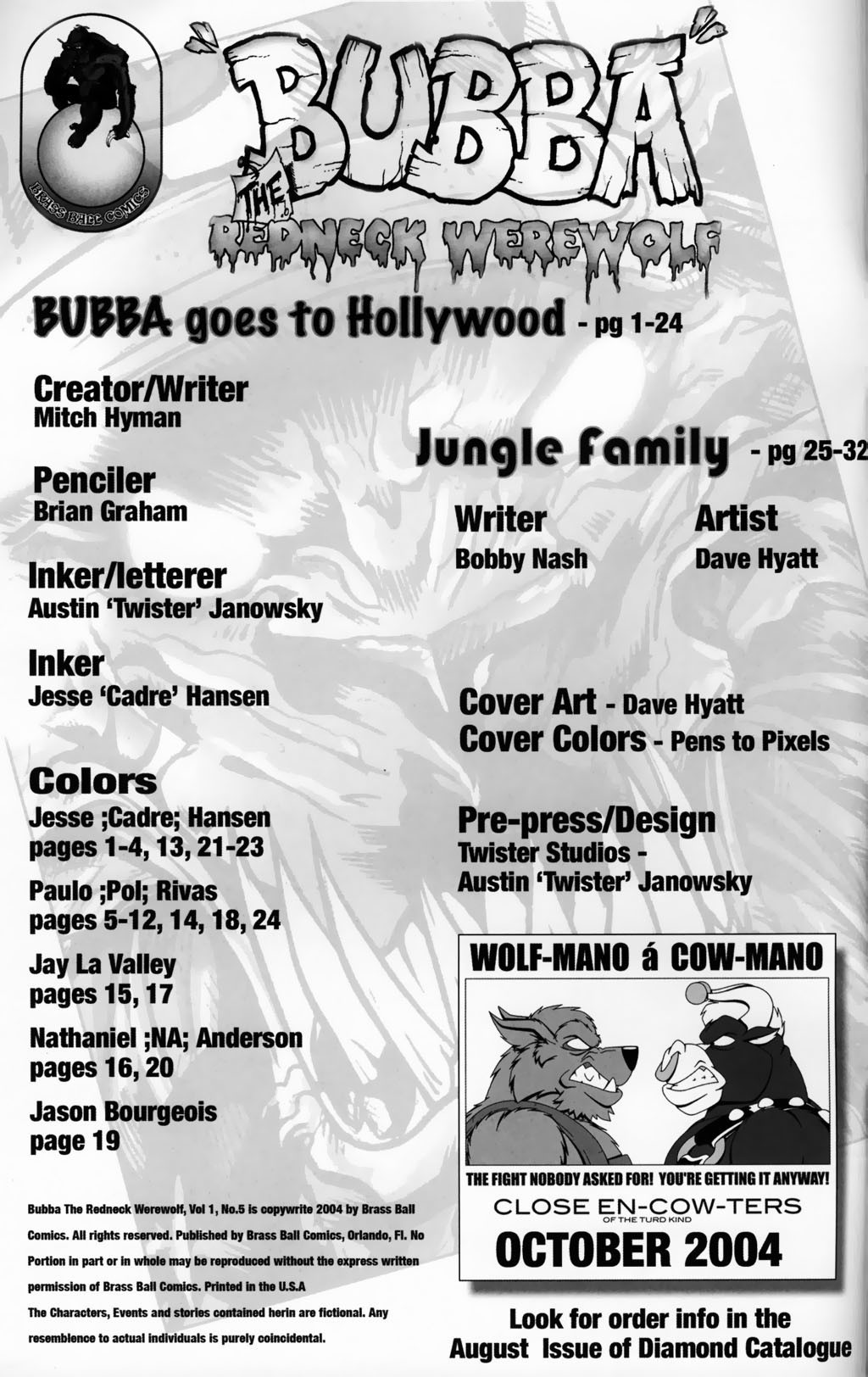 Read online Bubba the Redneck Werewolf comic -  Issue #5 - 2