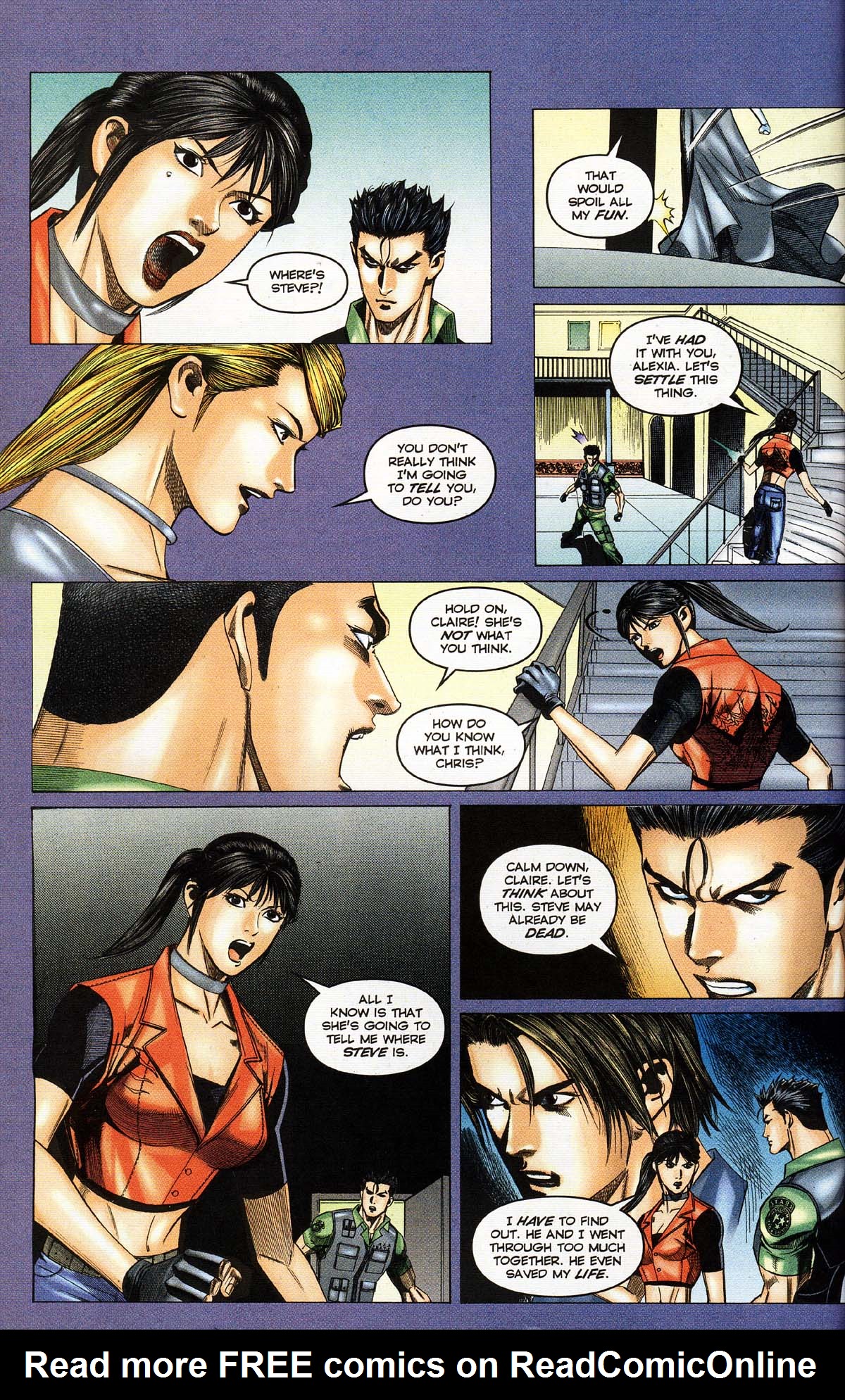 Read online Resident Evil Code: Veronica comic -  Issue #4 - 98