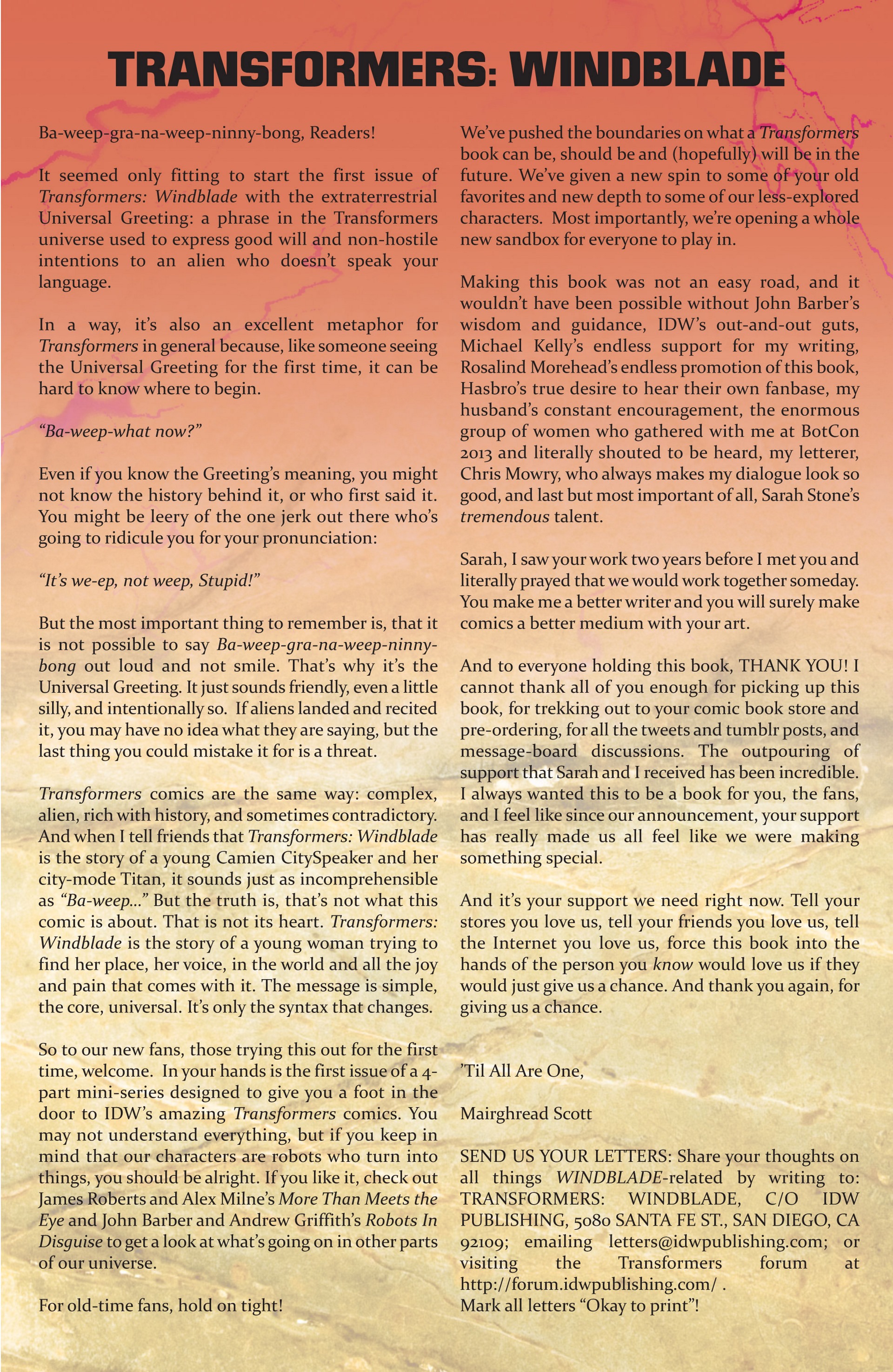 Read online The Transformers: Windblade (2014) comic -  Issue #1 - 26