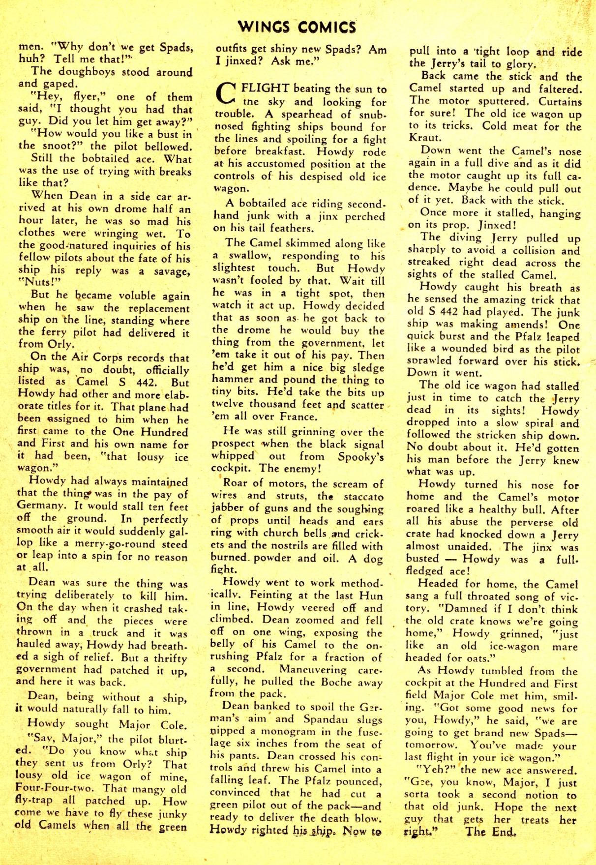 Read online Wings Comics comic -  Issue #39 - 44