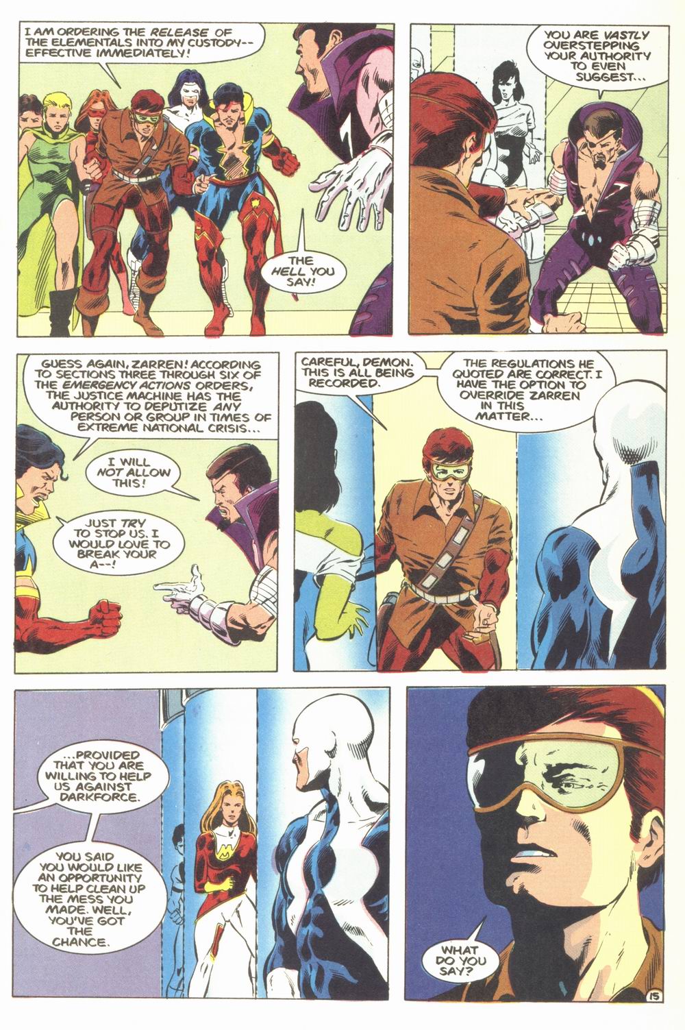 Read online Justice Machine featuring The Elementals comic -  Issue #3 - 16