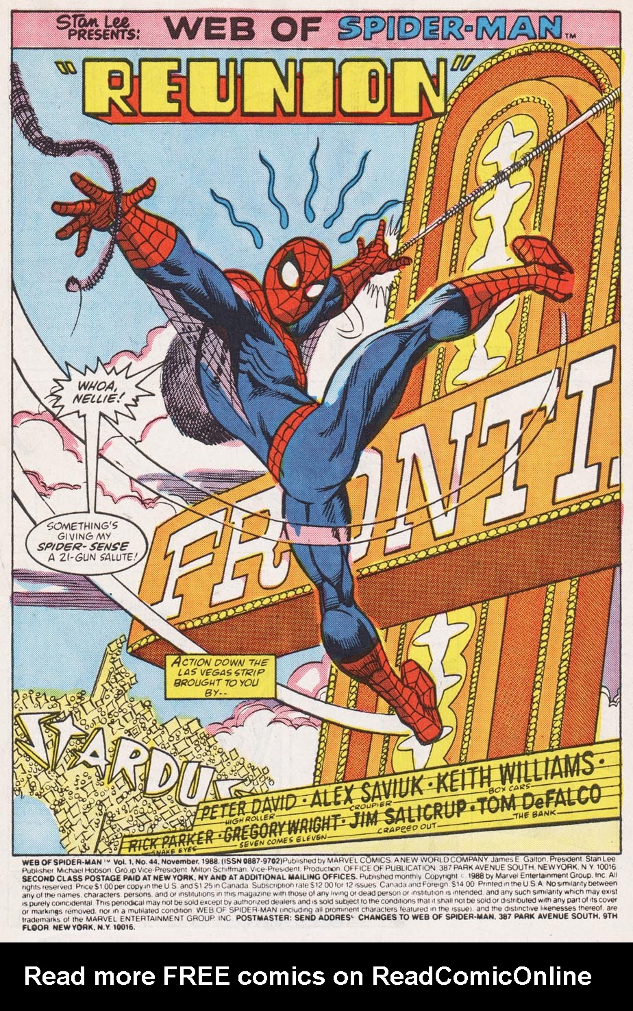 Read online Web of Spider-Man (1985) comic -  Issue #44 - 2