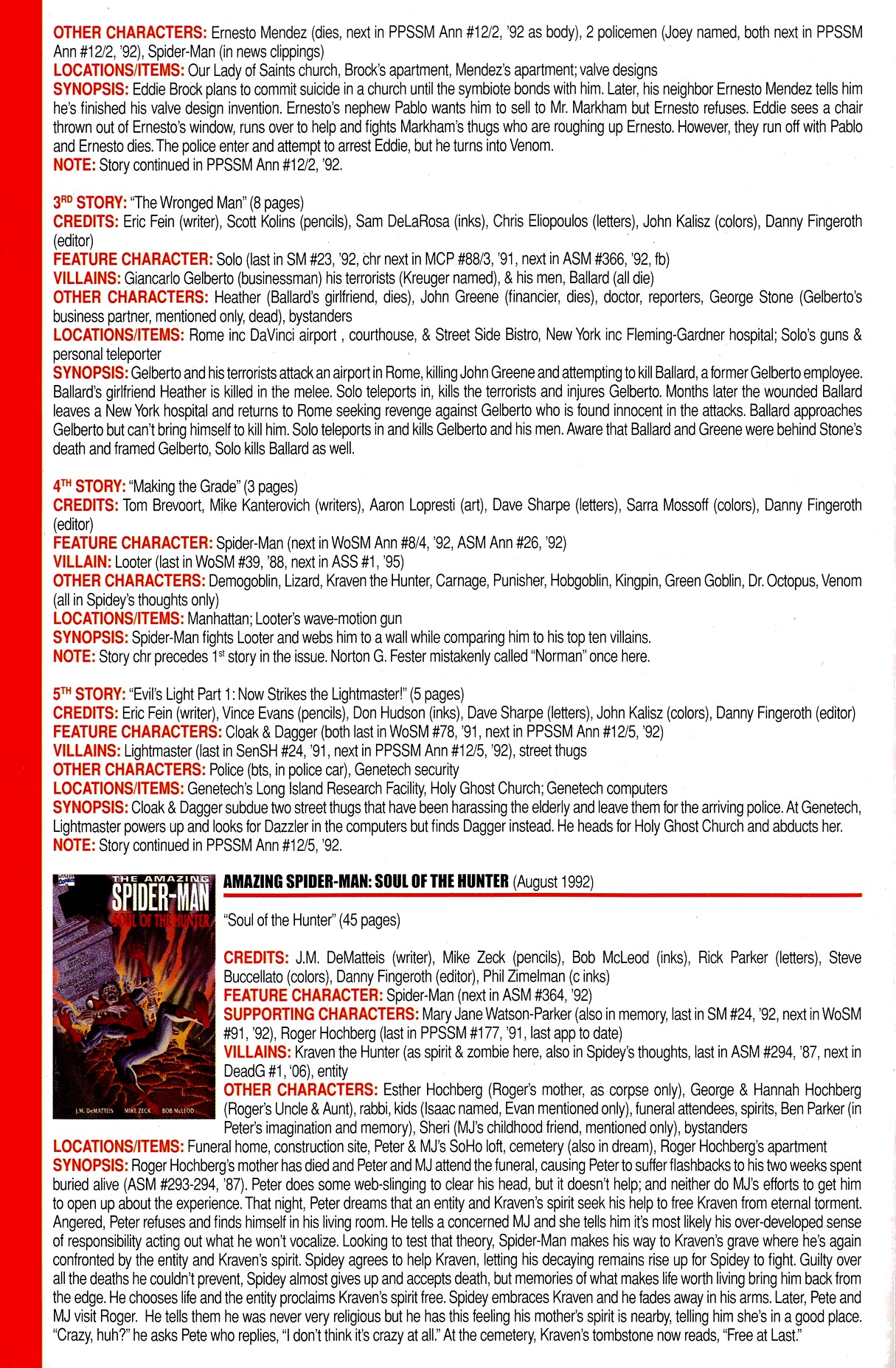 Read online Official Index to the Marvel Universe comic -  Issue #8 - 22