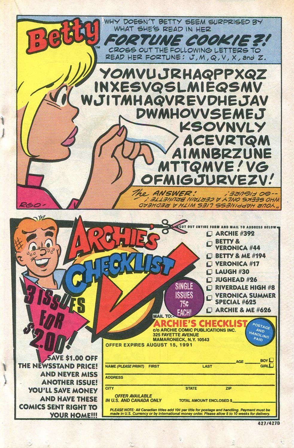 Read online Betty and Veronica (1987) comic -  Issue #43 - 19