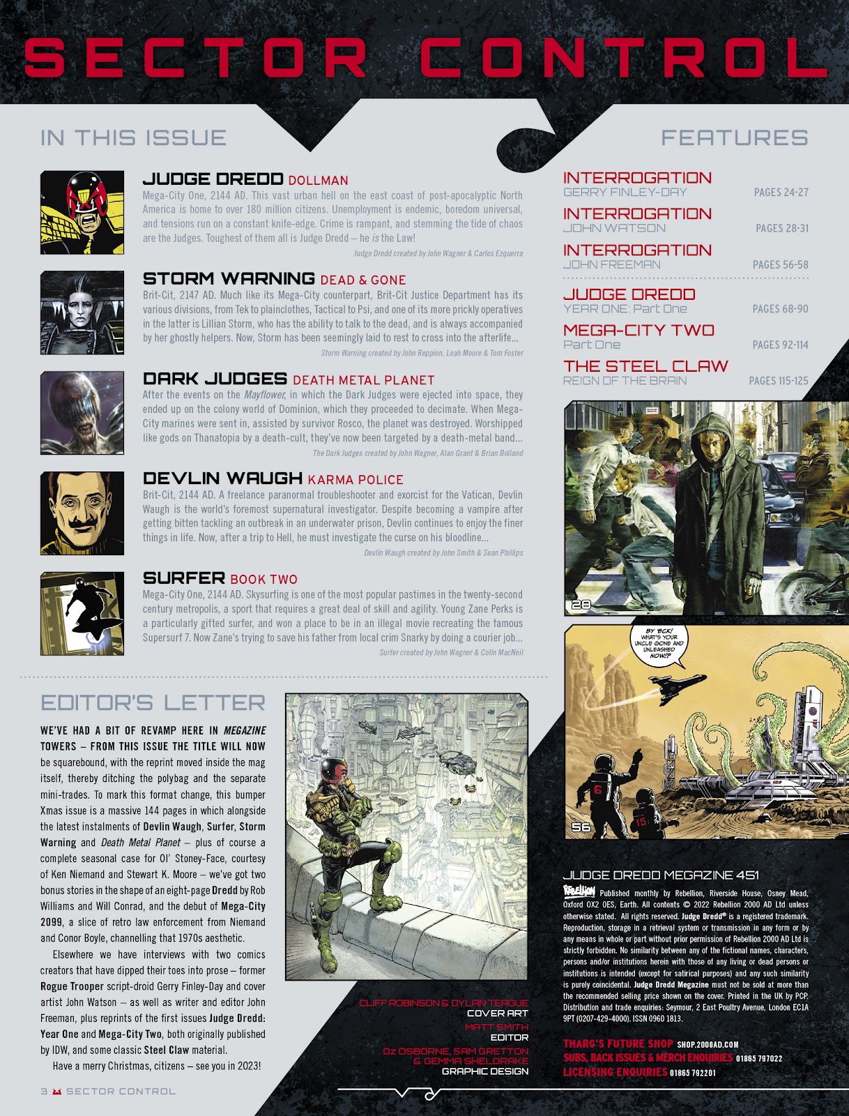 Judge Dredd Megazine (Vol. 5) issue 451 - Page 3