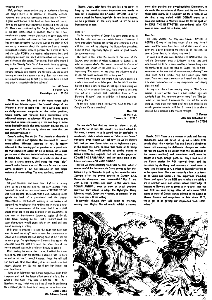 Read online The Savage Sword Of Conan comic -  Issue #34 - 65