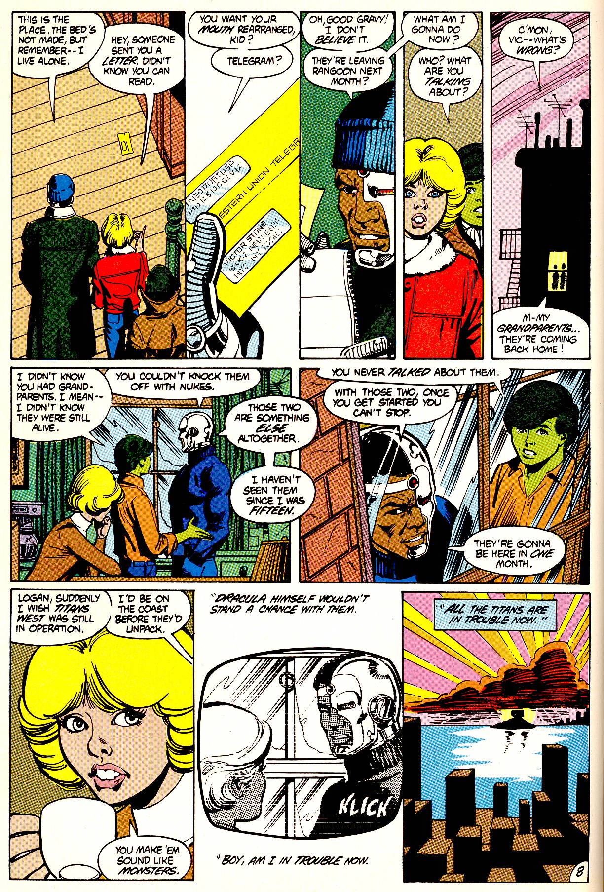 Read online The New Teen Titans: The Judas Contract comic -  Issue # TPB - 82