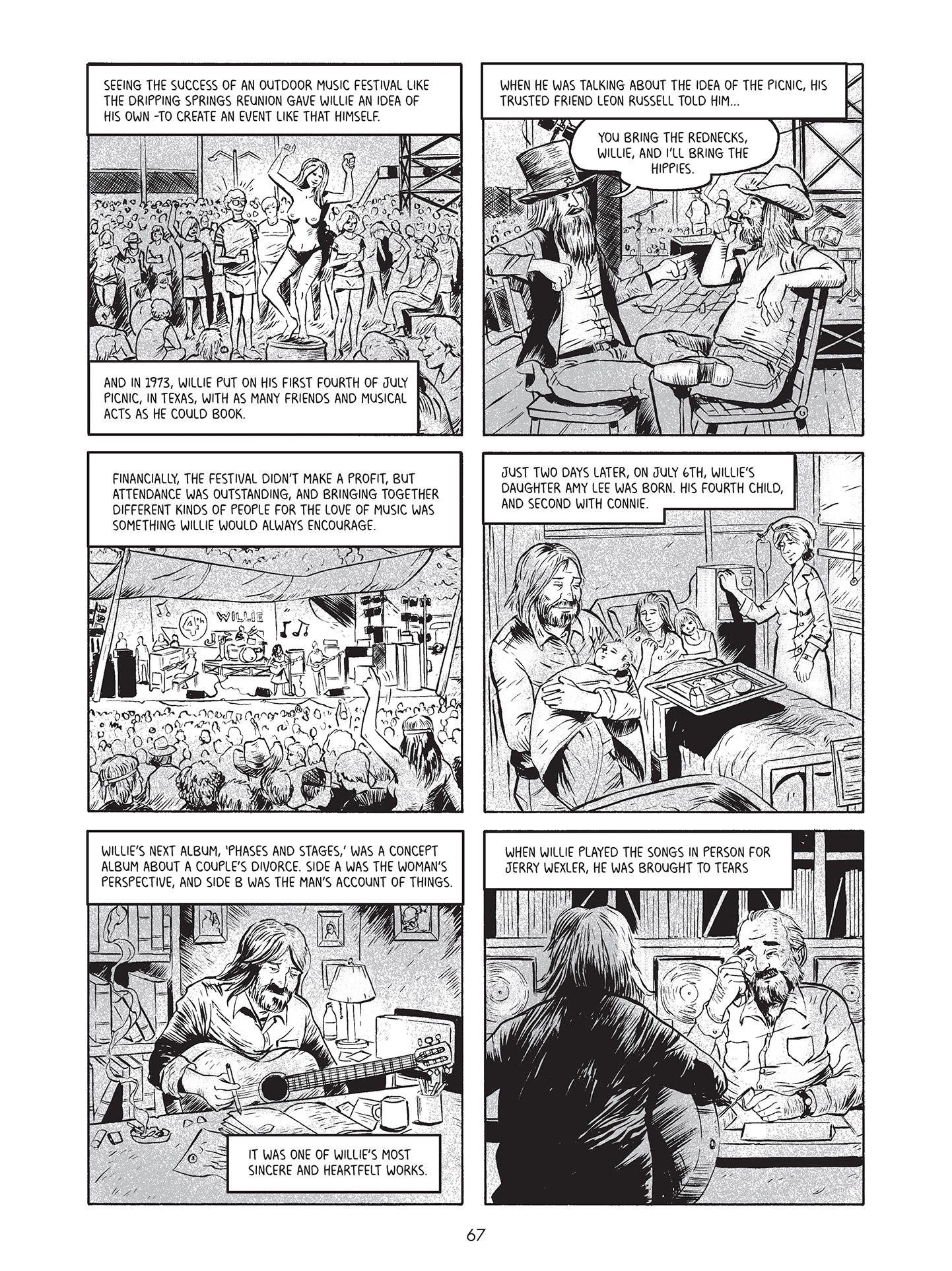Read online Willie Nelson: A Graphic History comic -  Issue # TPB - 63