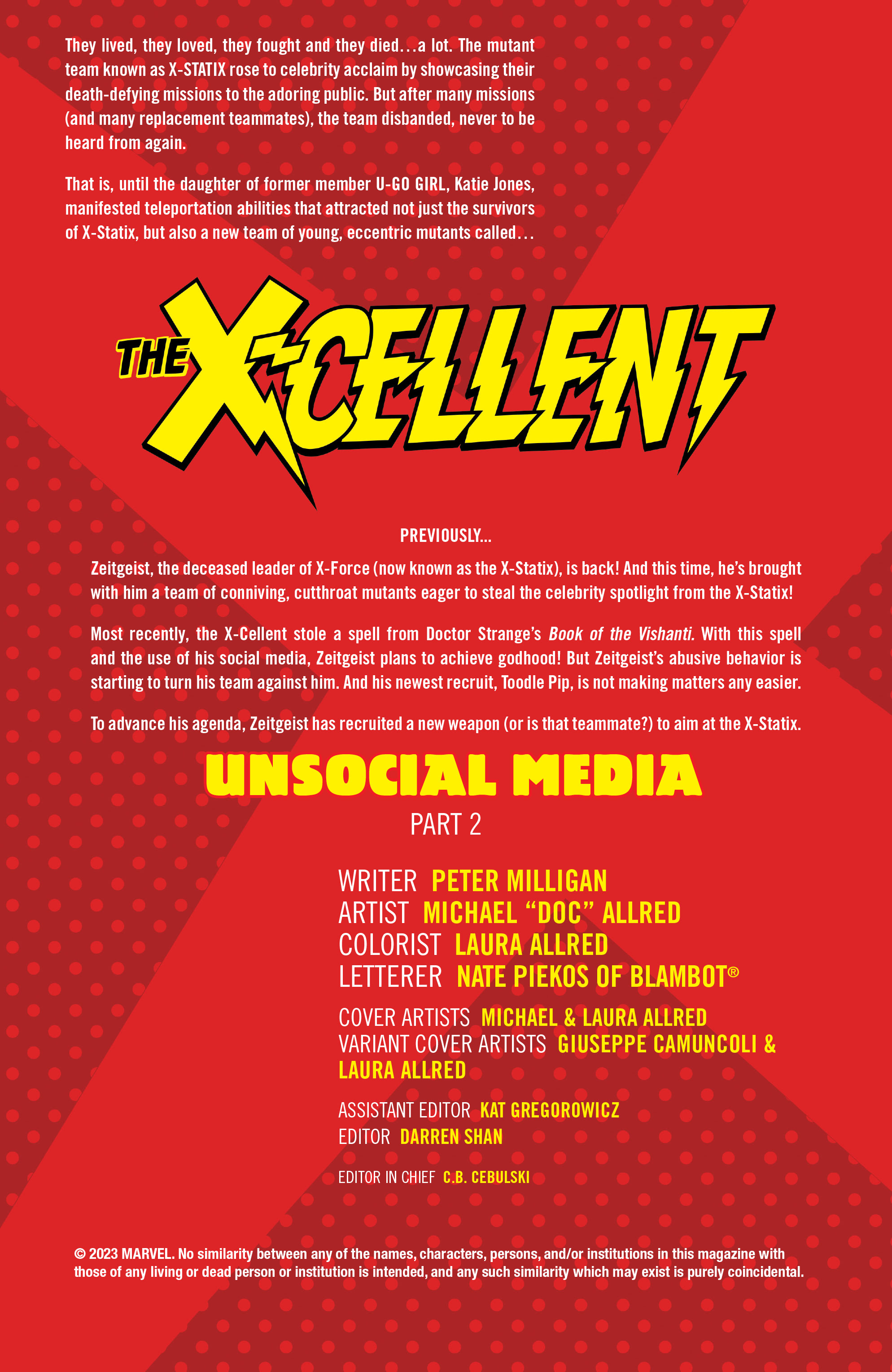 Read online The X-cellent comic -  Issue #2 - 2