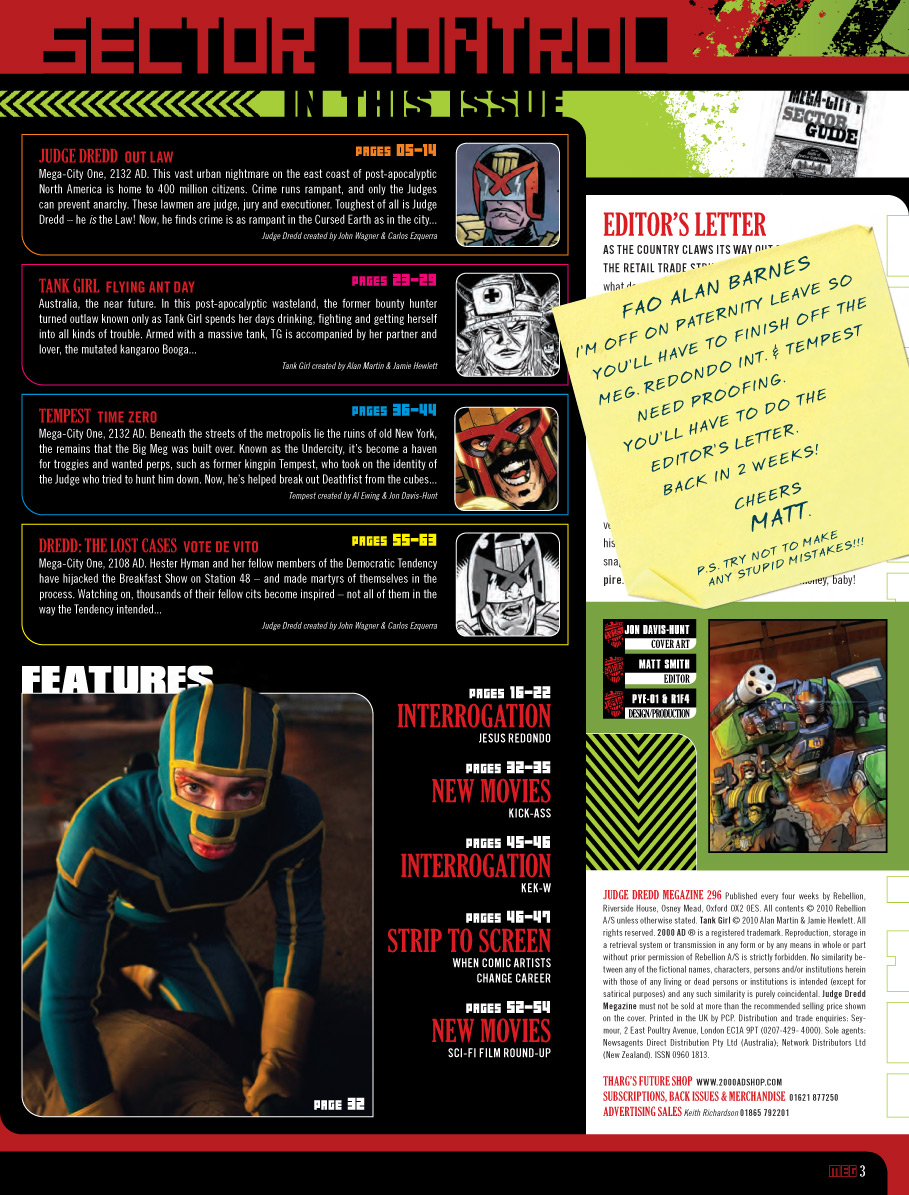 Read online Judge Dredd Megazine (Vol. 5) comic -  Issue #296 - 3