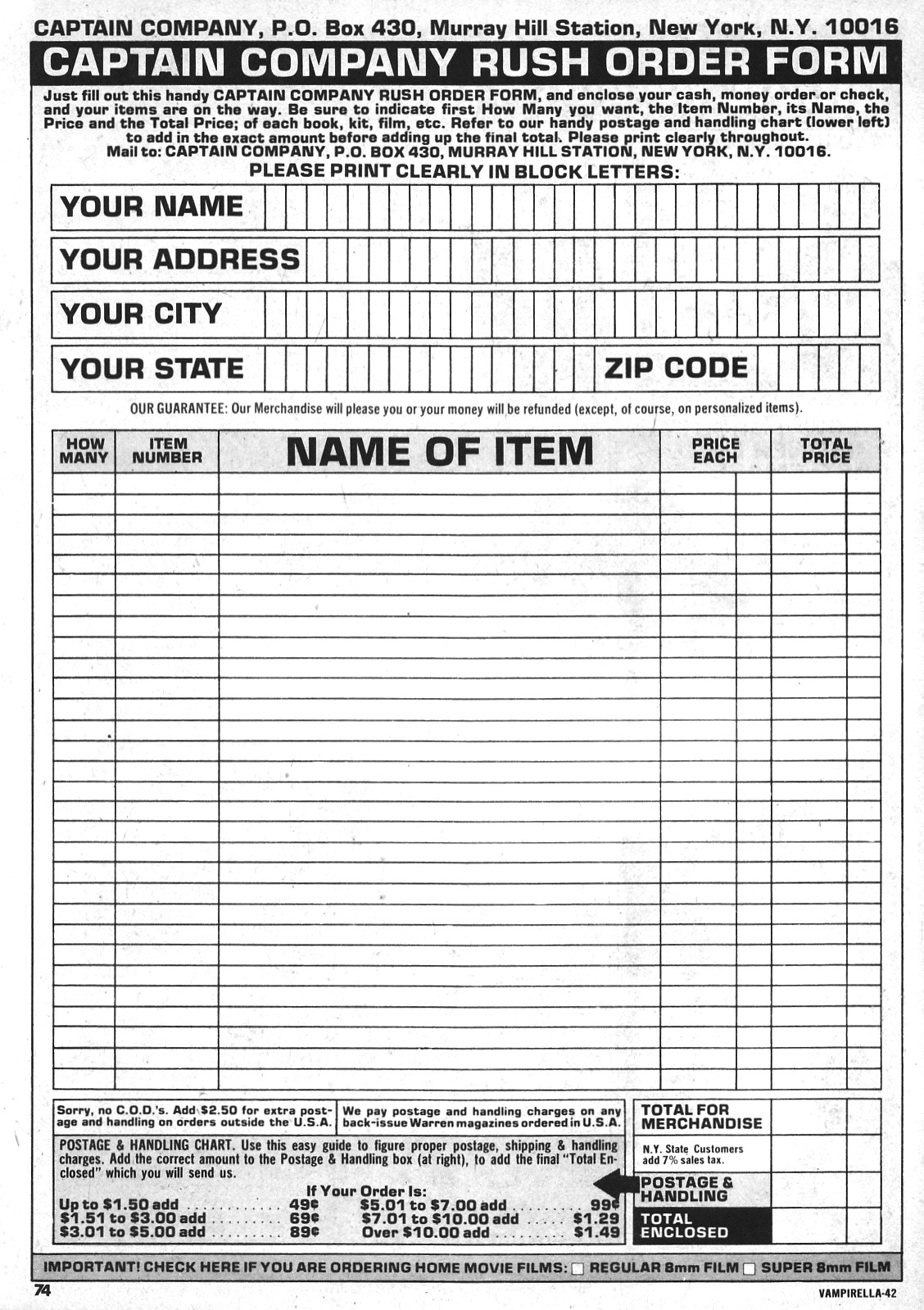 Read online Vampirella (1969) comic -  Issue #42 - 74