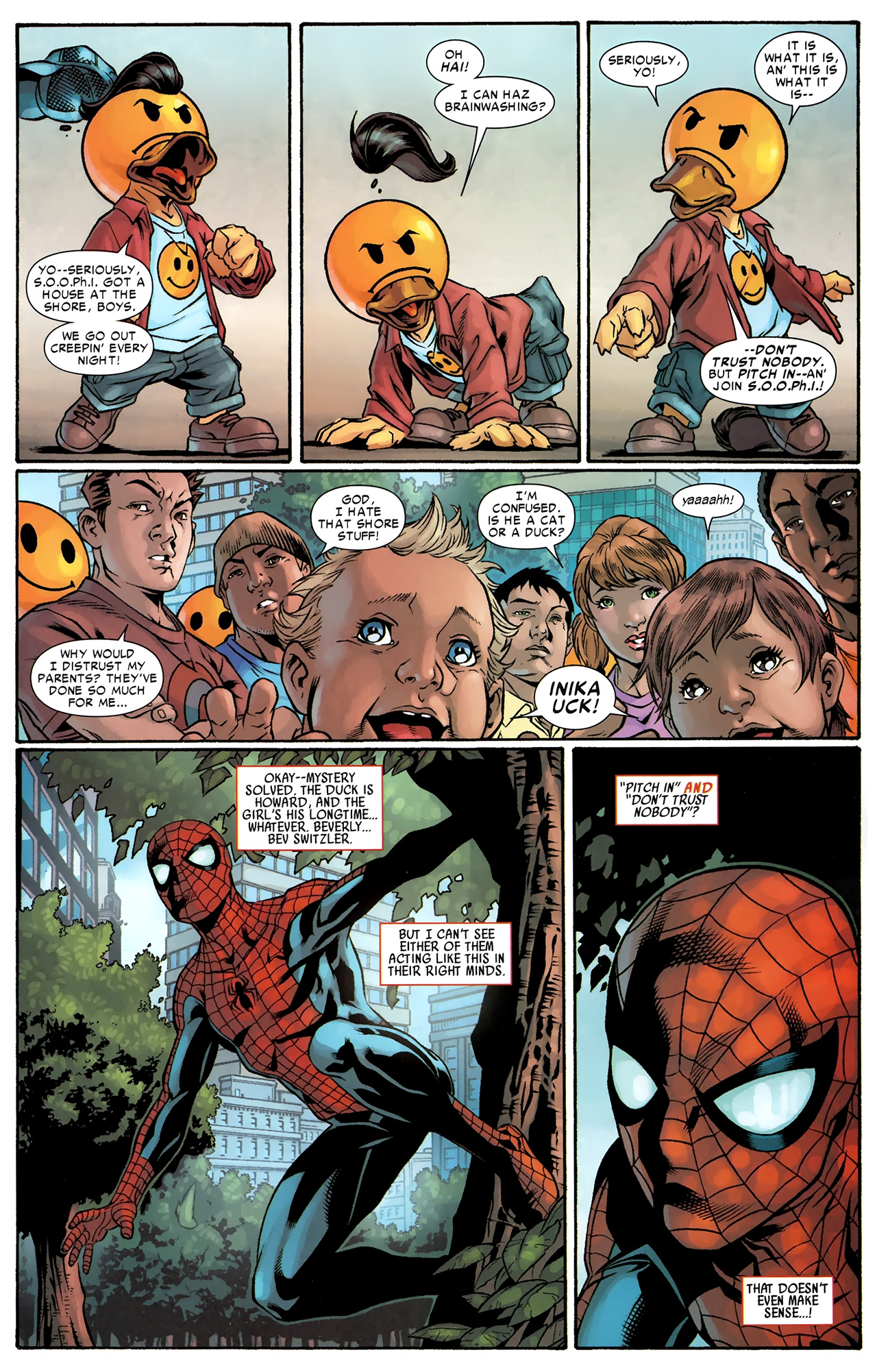Read online The Amazing Spider-Man: Back in Quack comic -  Issue # Full - 7
