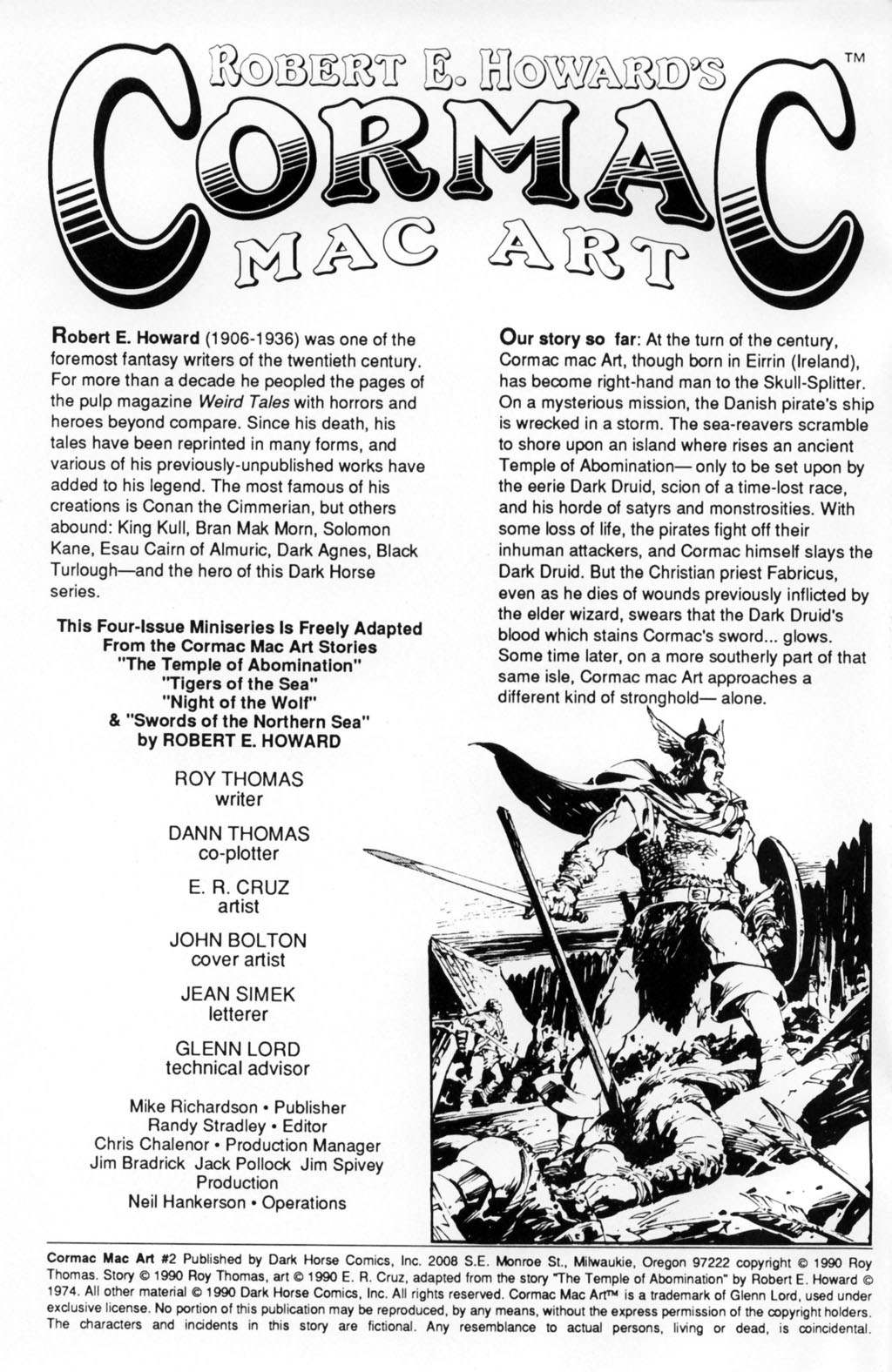 Read online Cormac Mac Art comic -  Issue #2 - 2