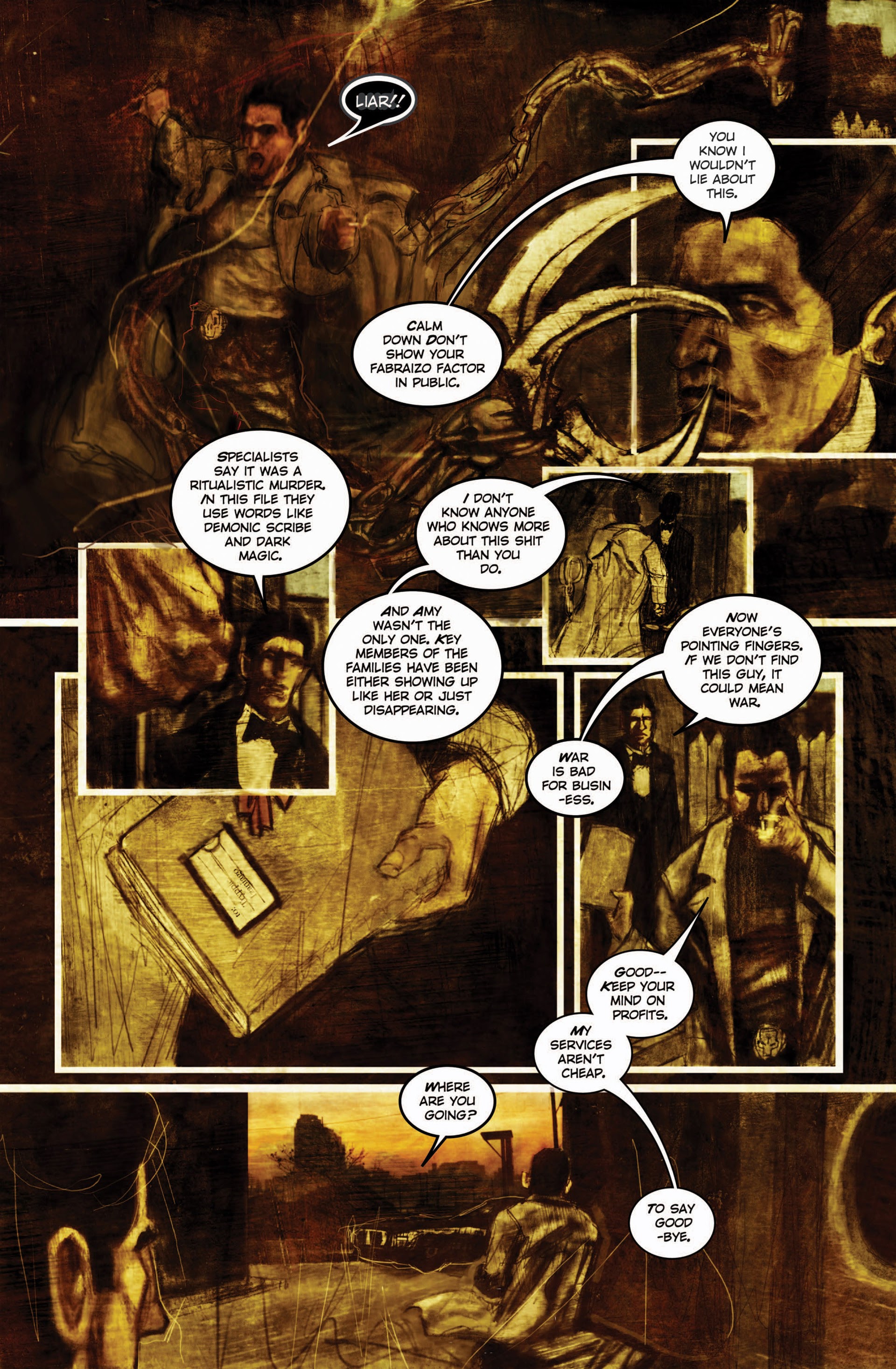 Read online Trenchcoats, Cigarettes and Shotguns comic -  Issue #1 - 6