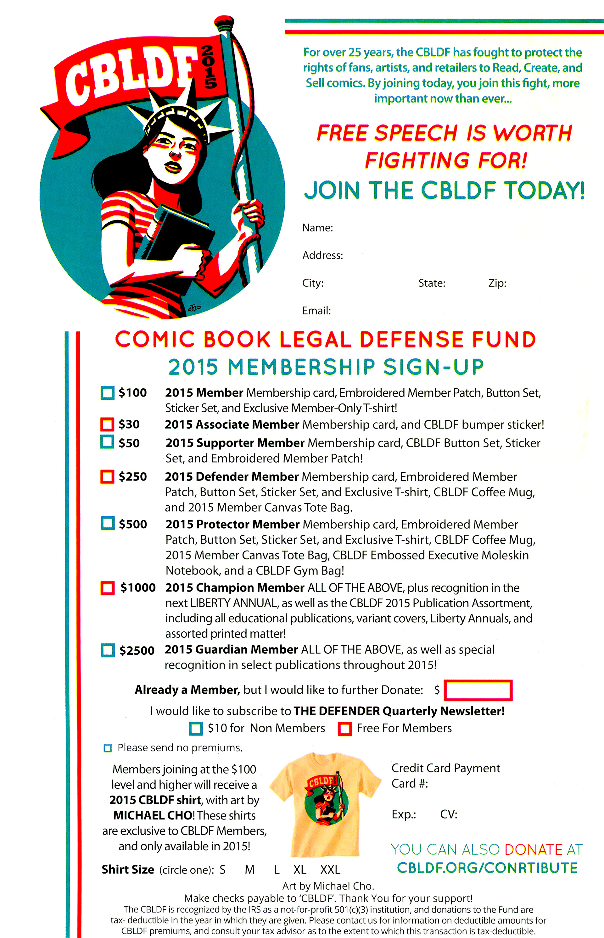 Read online Free Comic Book Day 2015 comic -  Issue # The CBLDF presents Defend Comics - 29