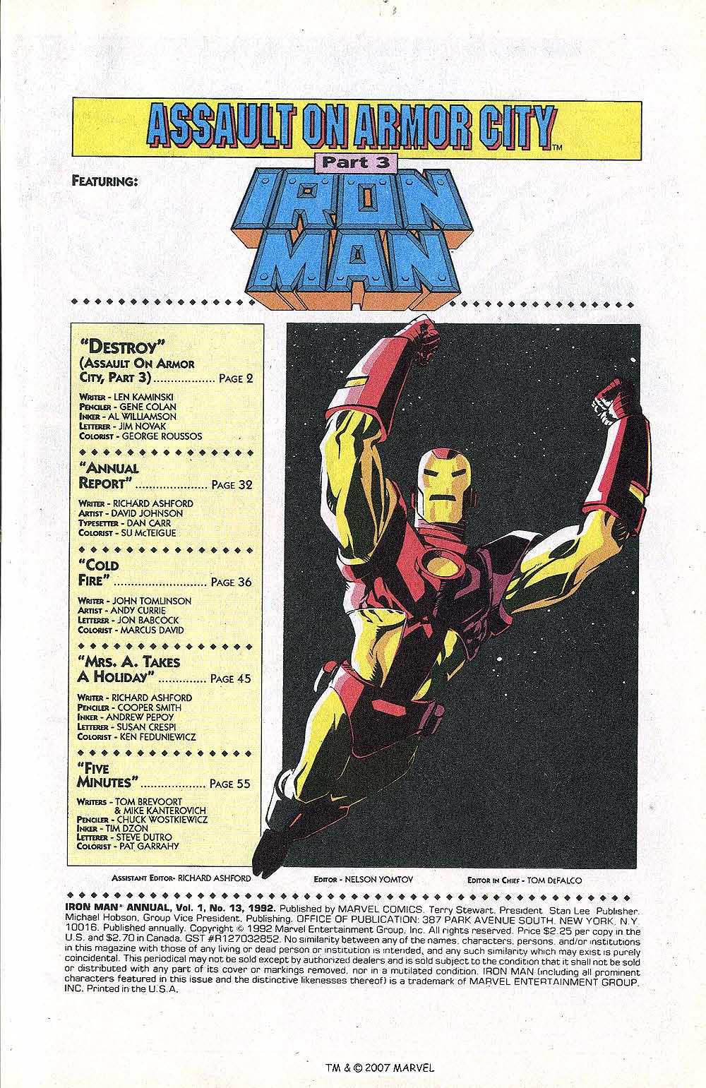 Read online Iron Man (1968) comic -  Issue # Annual 13 - 3